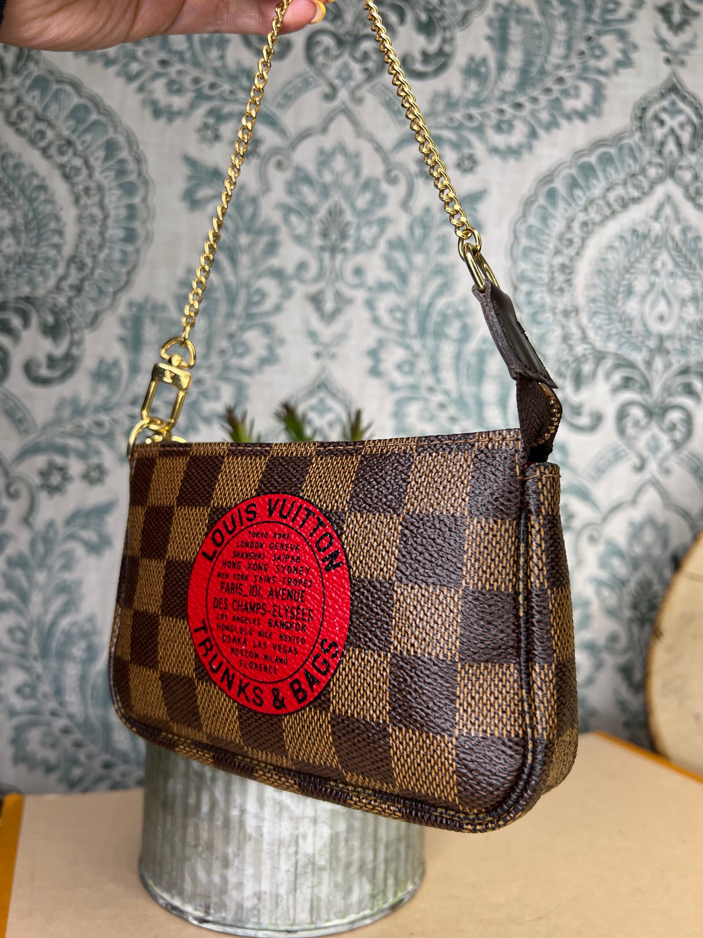 Louis Vuitton Damier Ebene Trunks & Bags Mini Pochette