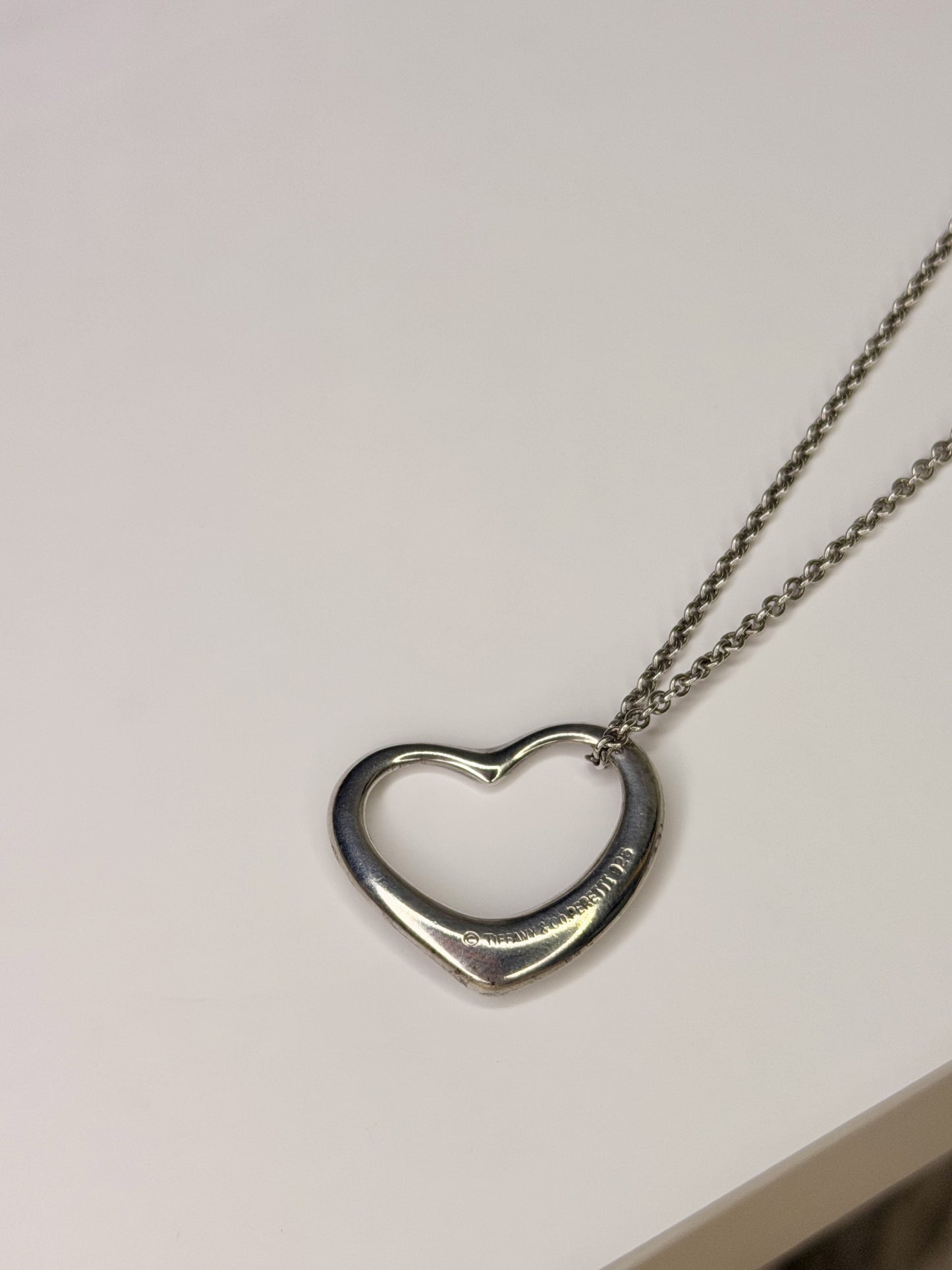 Tiffany & Co. Open Heart 22mm Necklace