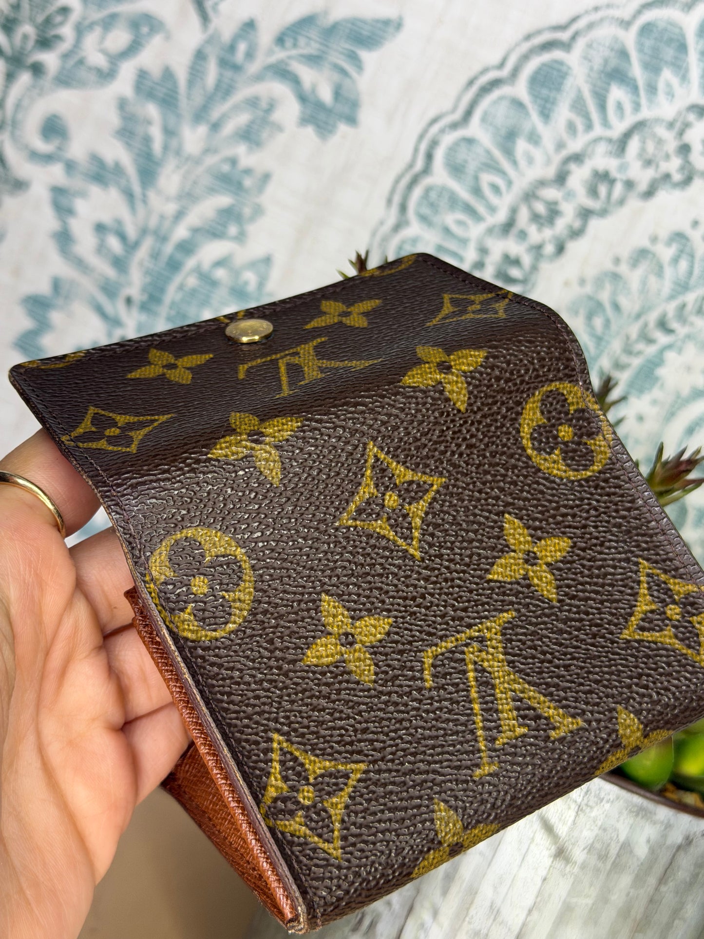 Louis Vuitton Porte Monnaie Plat Monogram Card Case #1