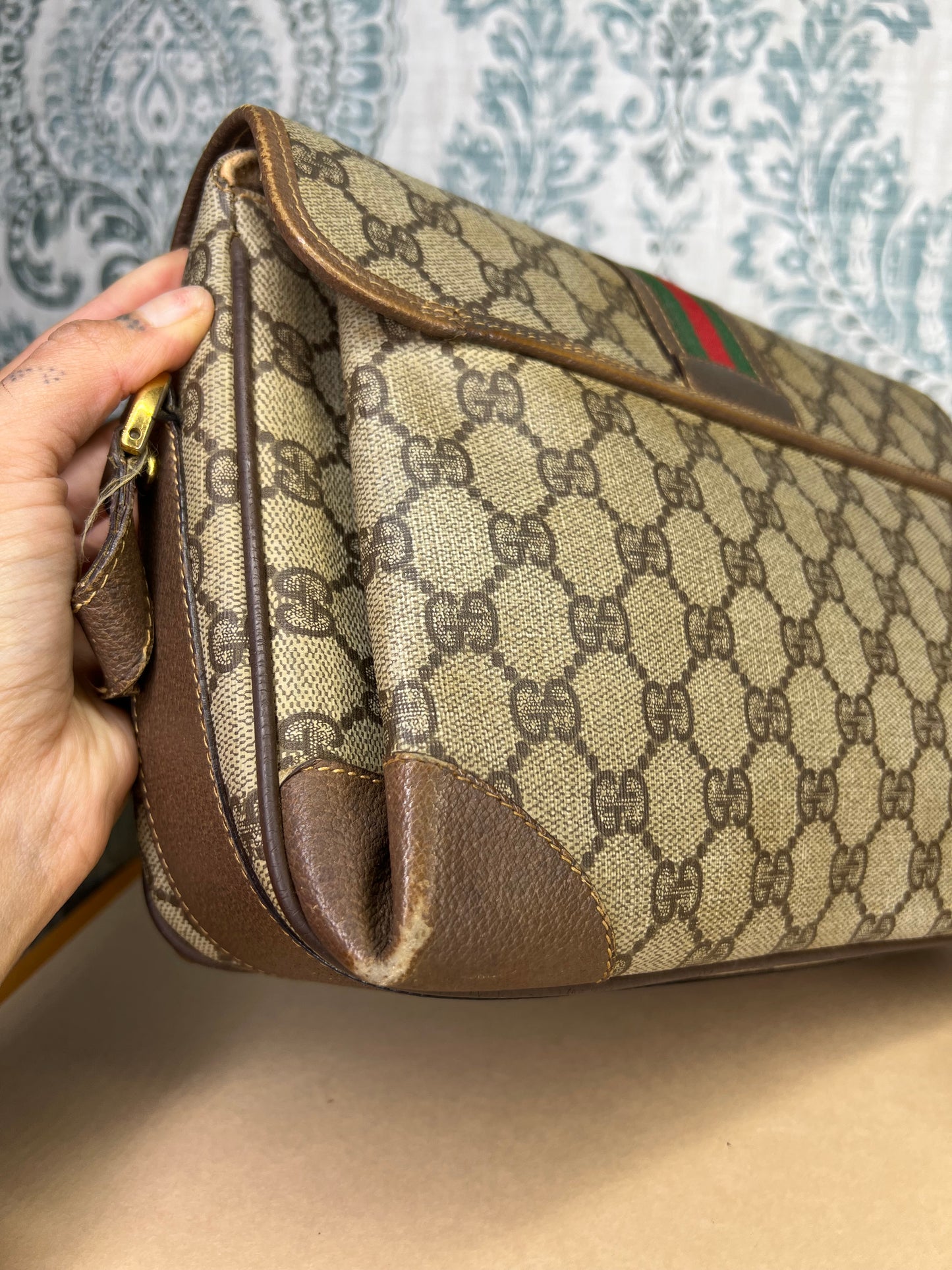 Gucci Supreme Sherry Line Vintage Purse