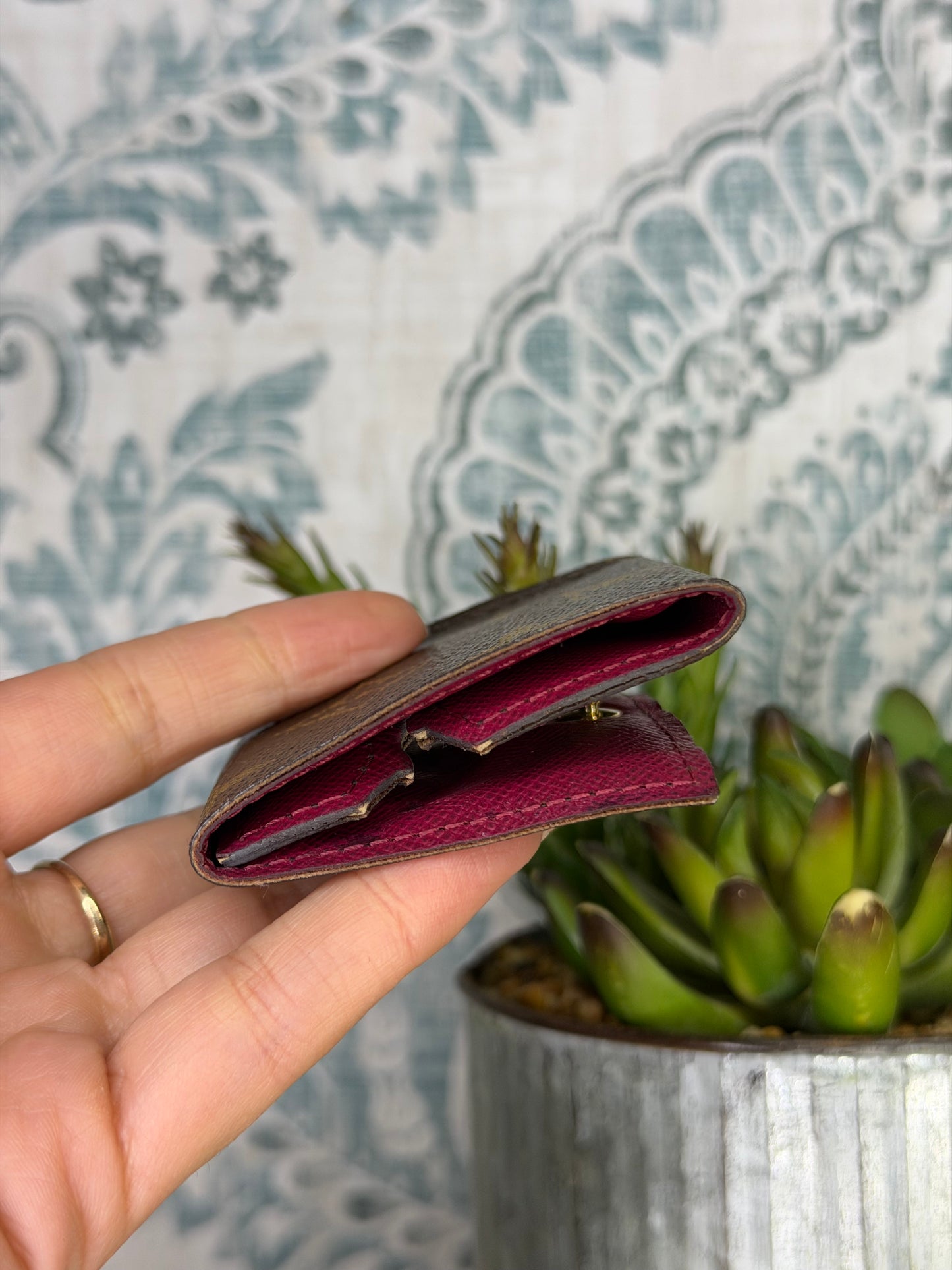 Louis Vuitton Wired Earphone Case Fuschia