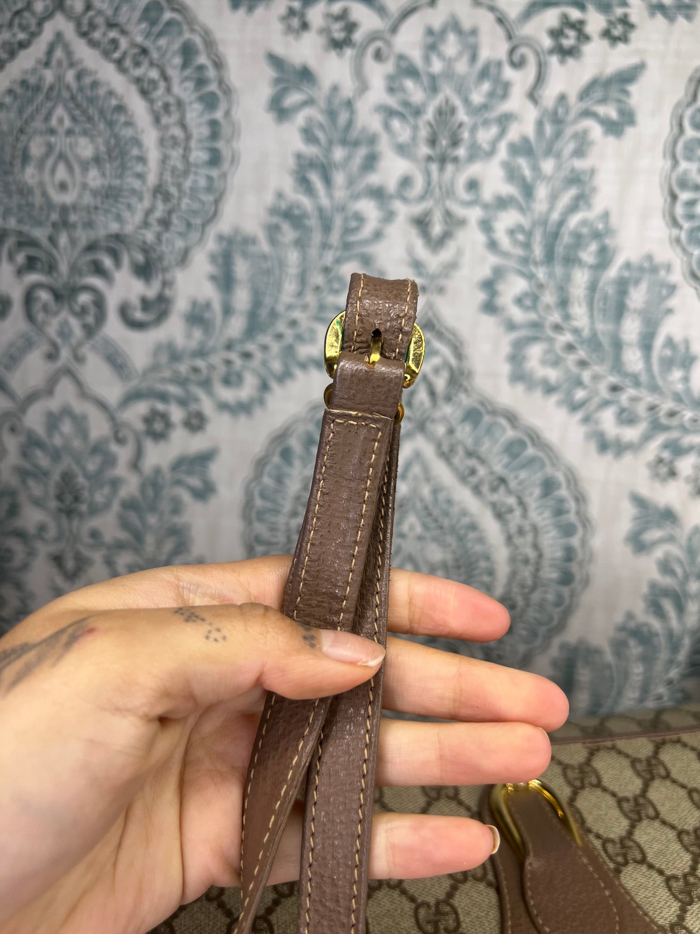 Gucci Supreme Vintage 2way Purse/Clutch