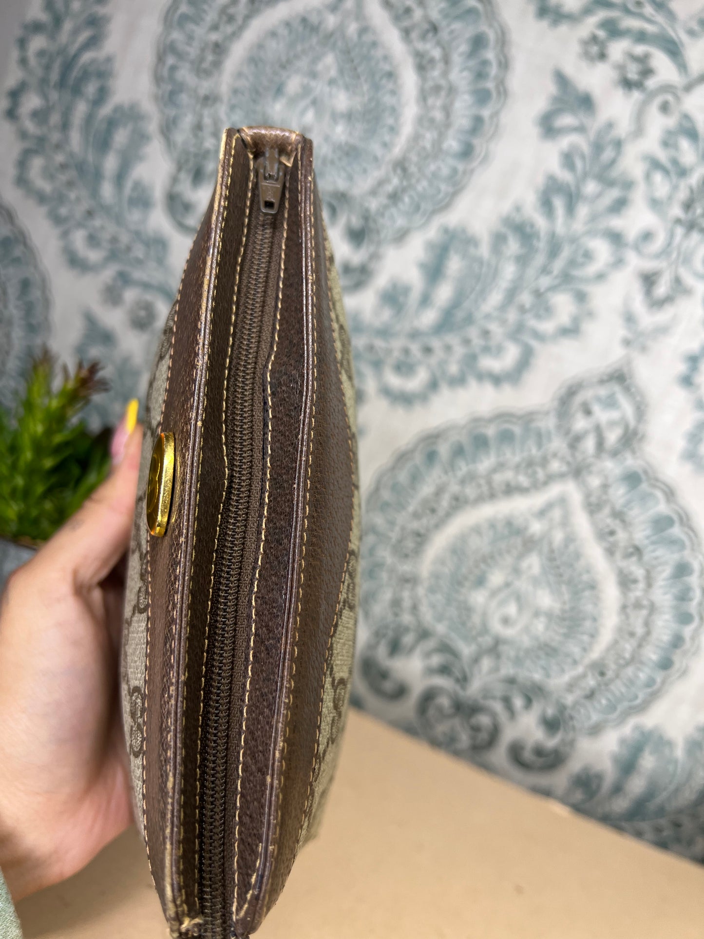 Gucci Brown Vintage Small Pouch