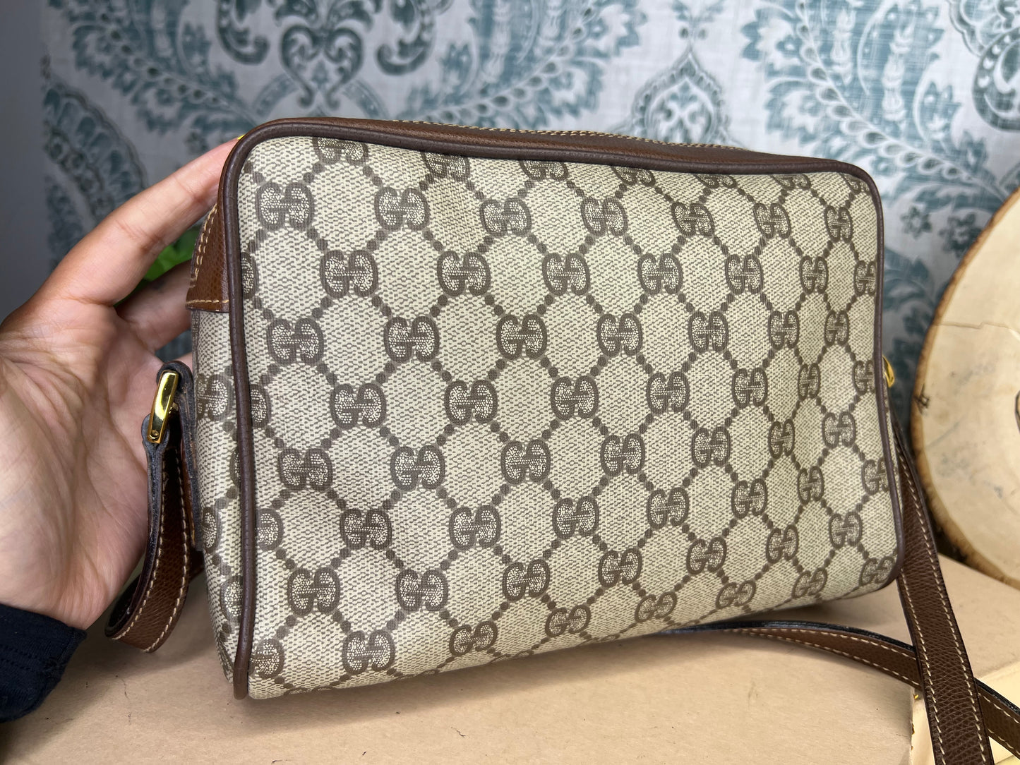 GG Vintage Supreme Sherry Line Crossbody