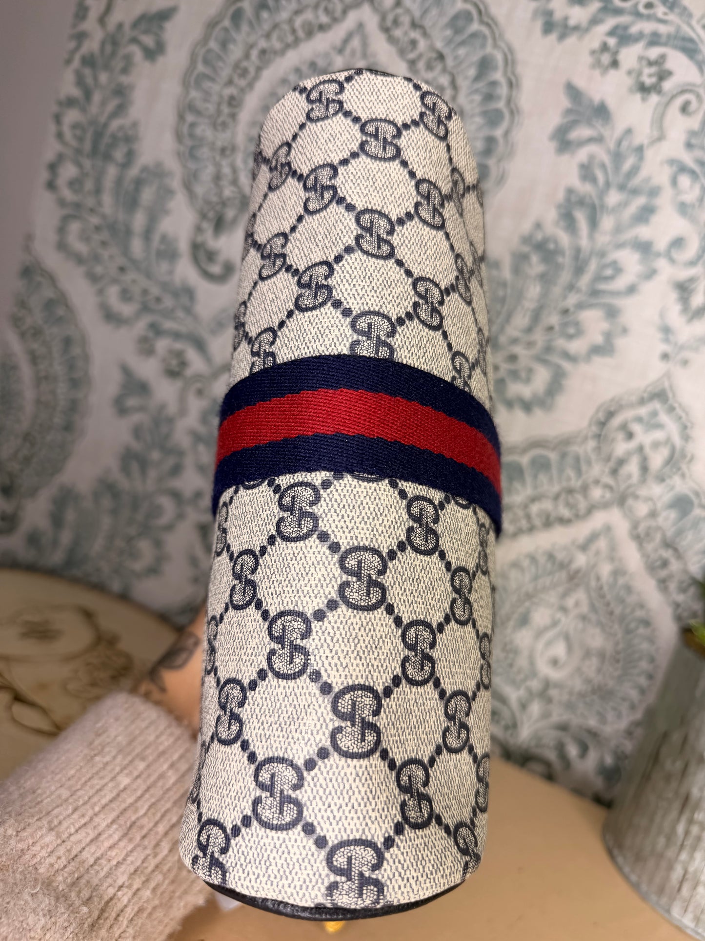 Gucci Navy Sherry Line Clutch