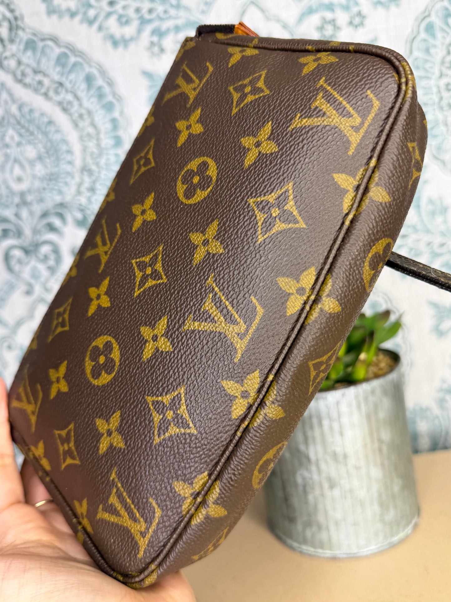 Louis Vuitton Pochette Accessories with Monogram Strap #2