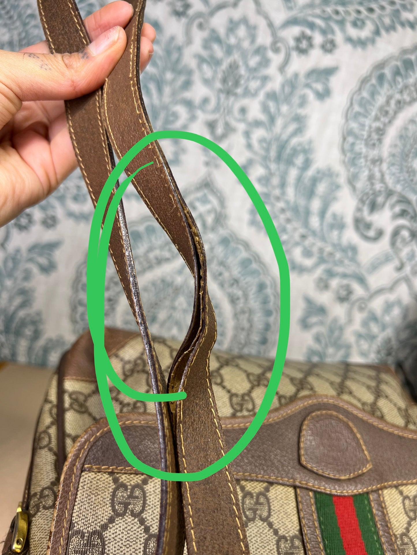 Gucci Supreme Sherry Line Vintage Purse