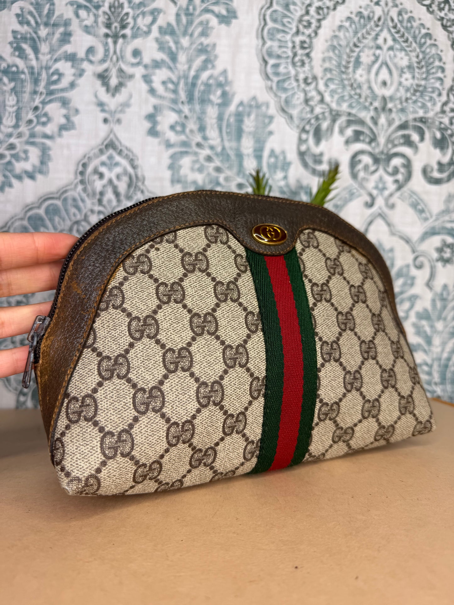 Gucci Supreme Sherry Line Cosmetic Pouch