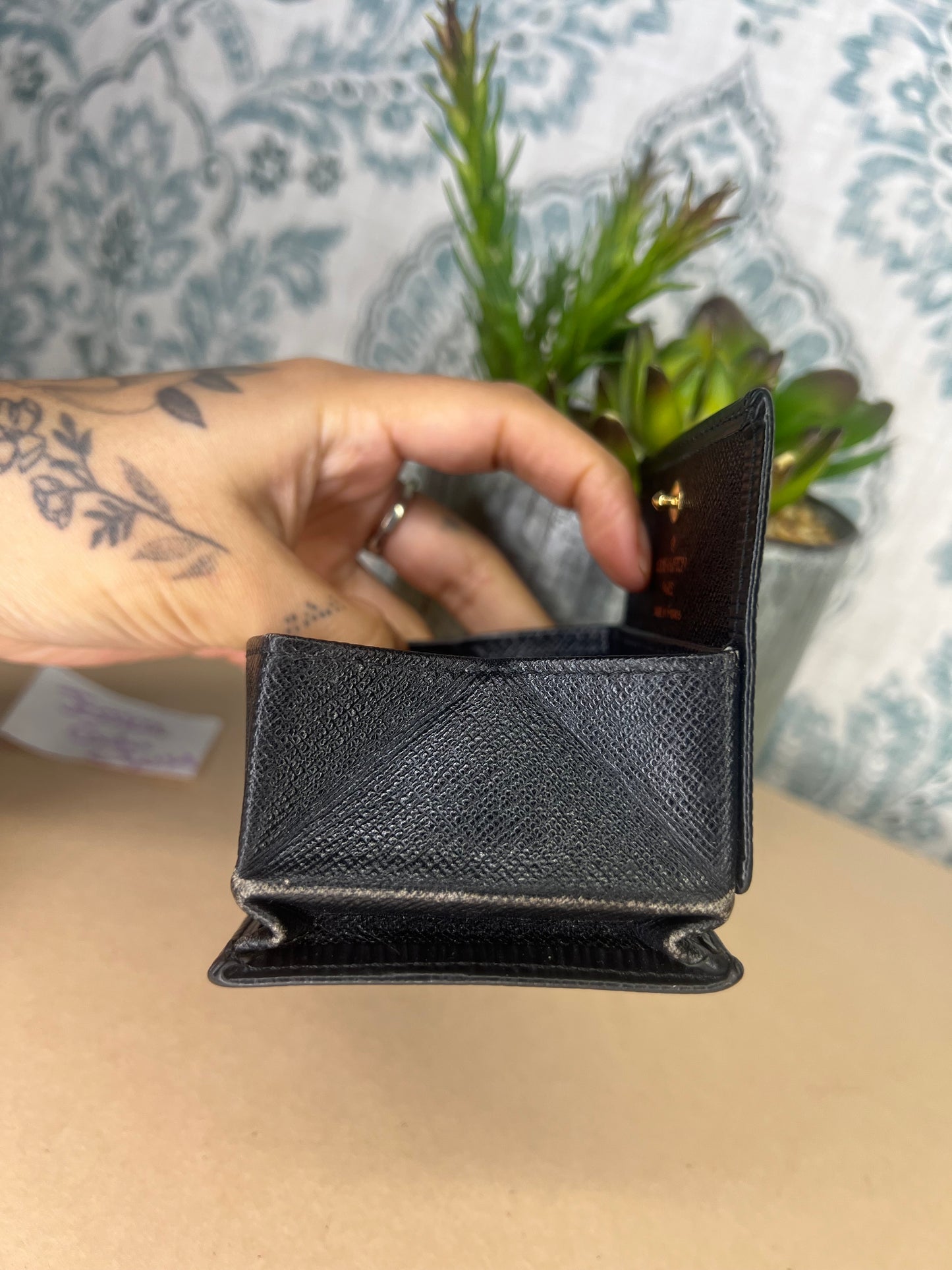 Louis Vuitton Black Epi Porte Monnaie Boite Jewelry/Coin Pouch