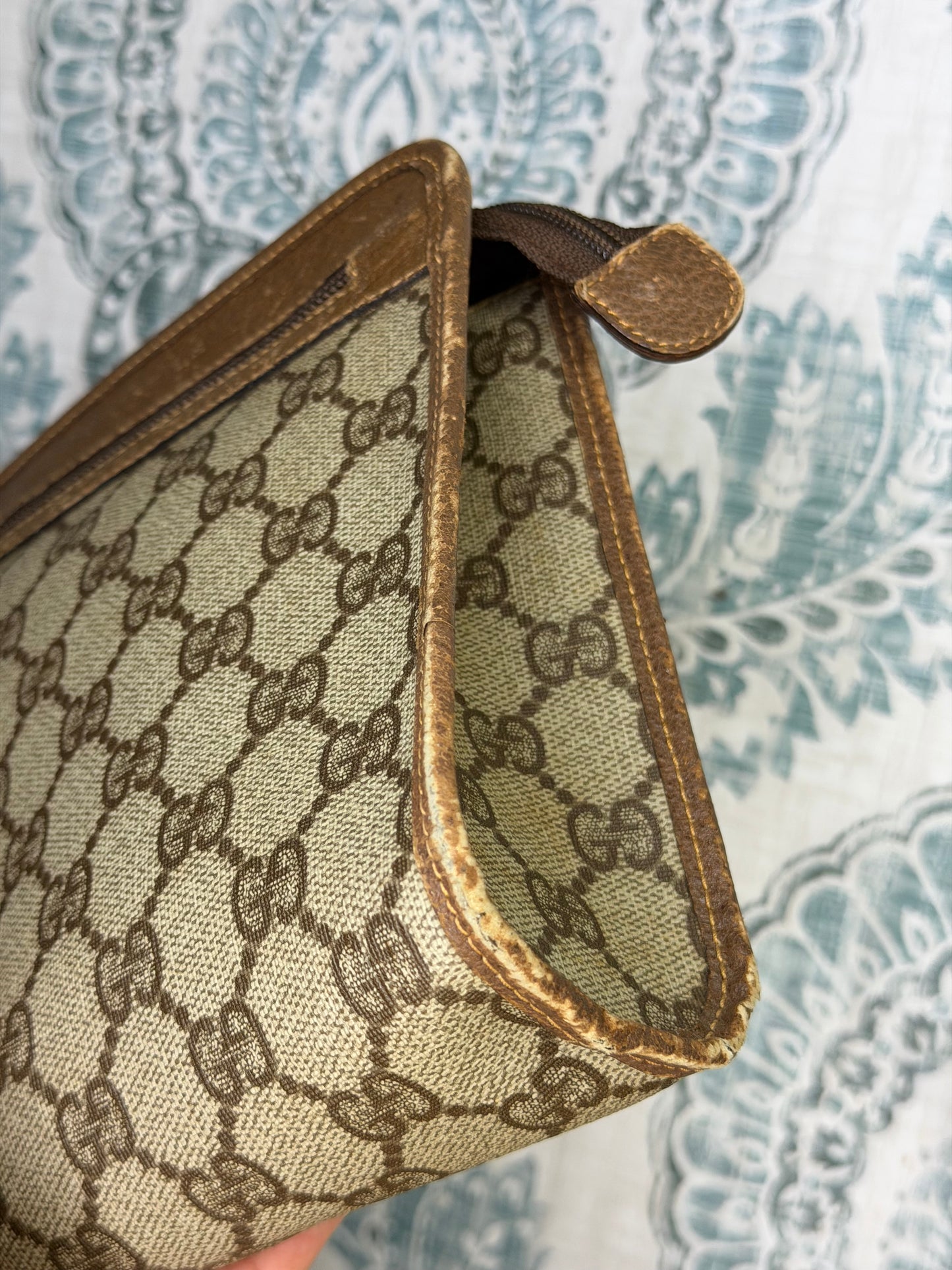 Gucci Supreme Brown Clutch