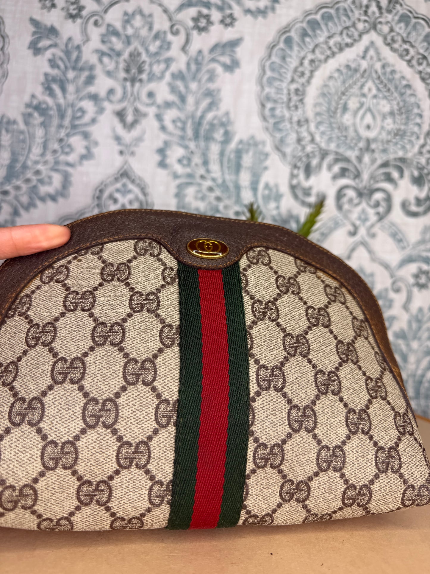 Gucci Supreme Sherry Line Cosmetic Pouch