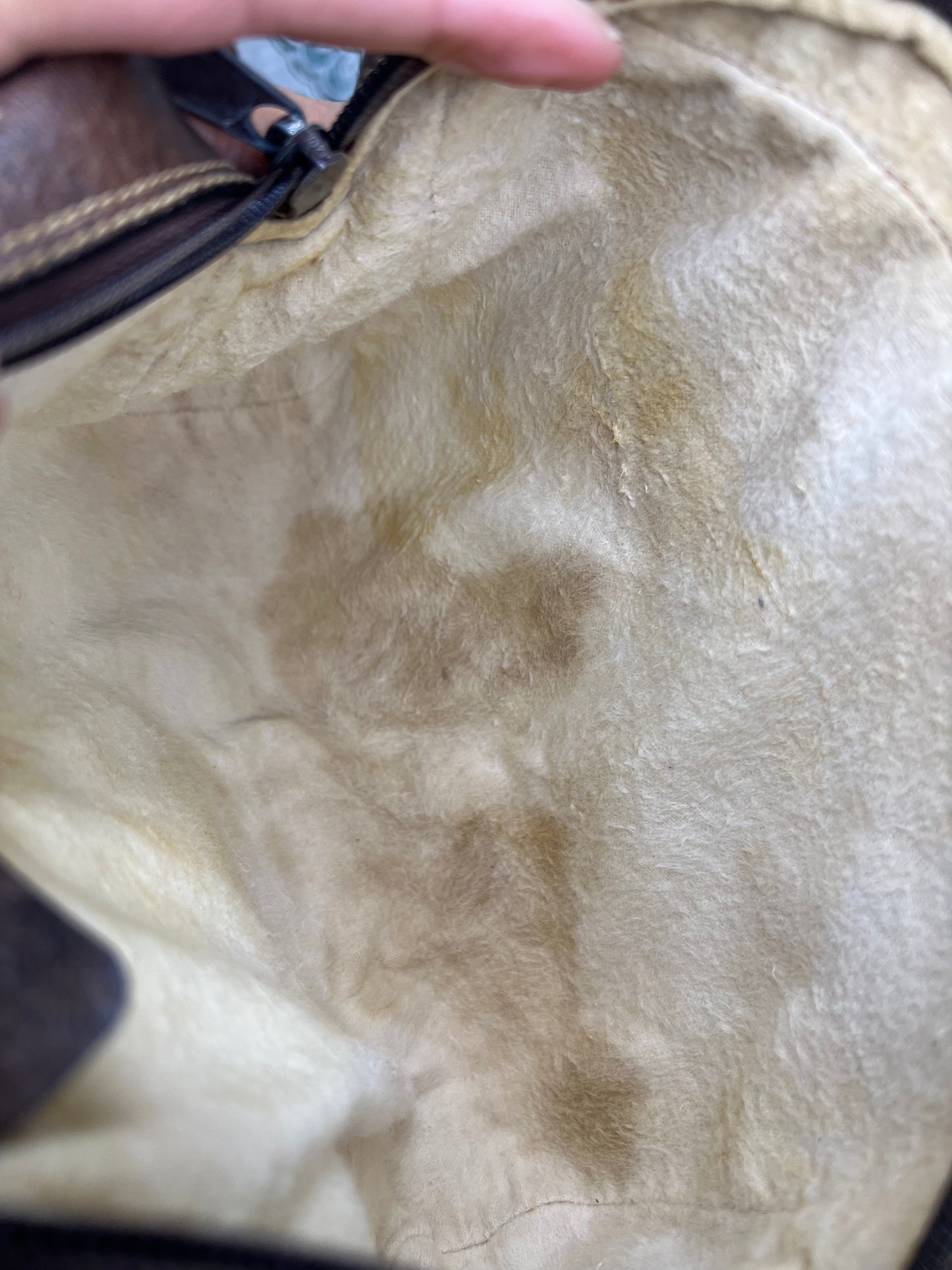 Gucci Supreme Brown Sherry Line Pouch