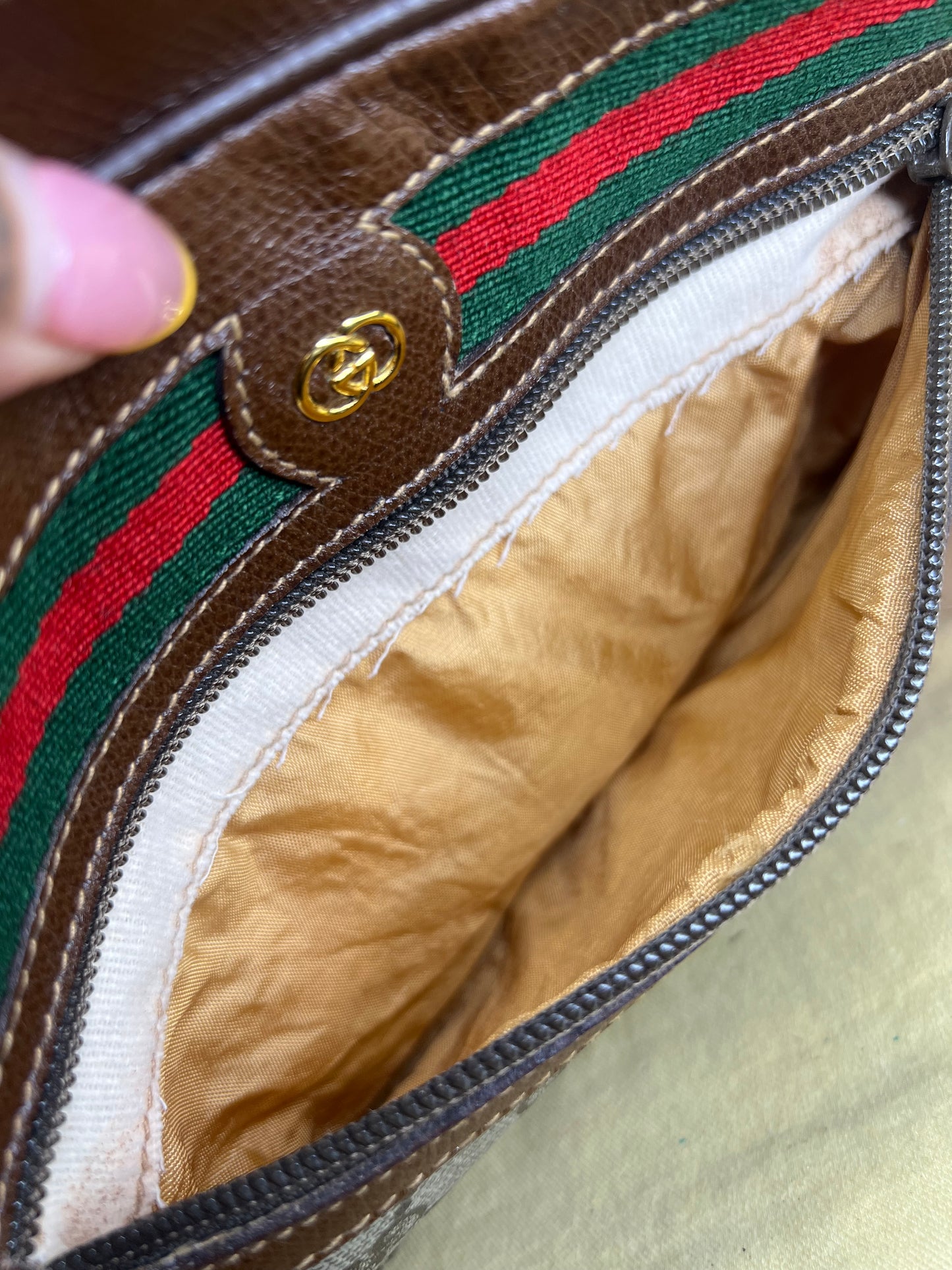 GG Vintage Supreme Sherry Line Crossbody