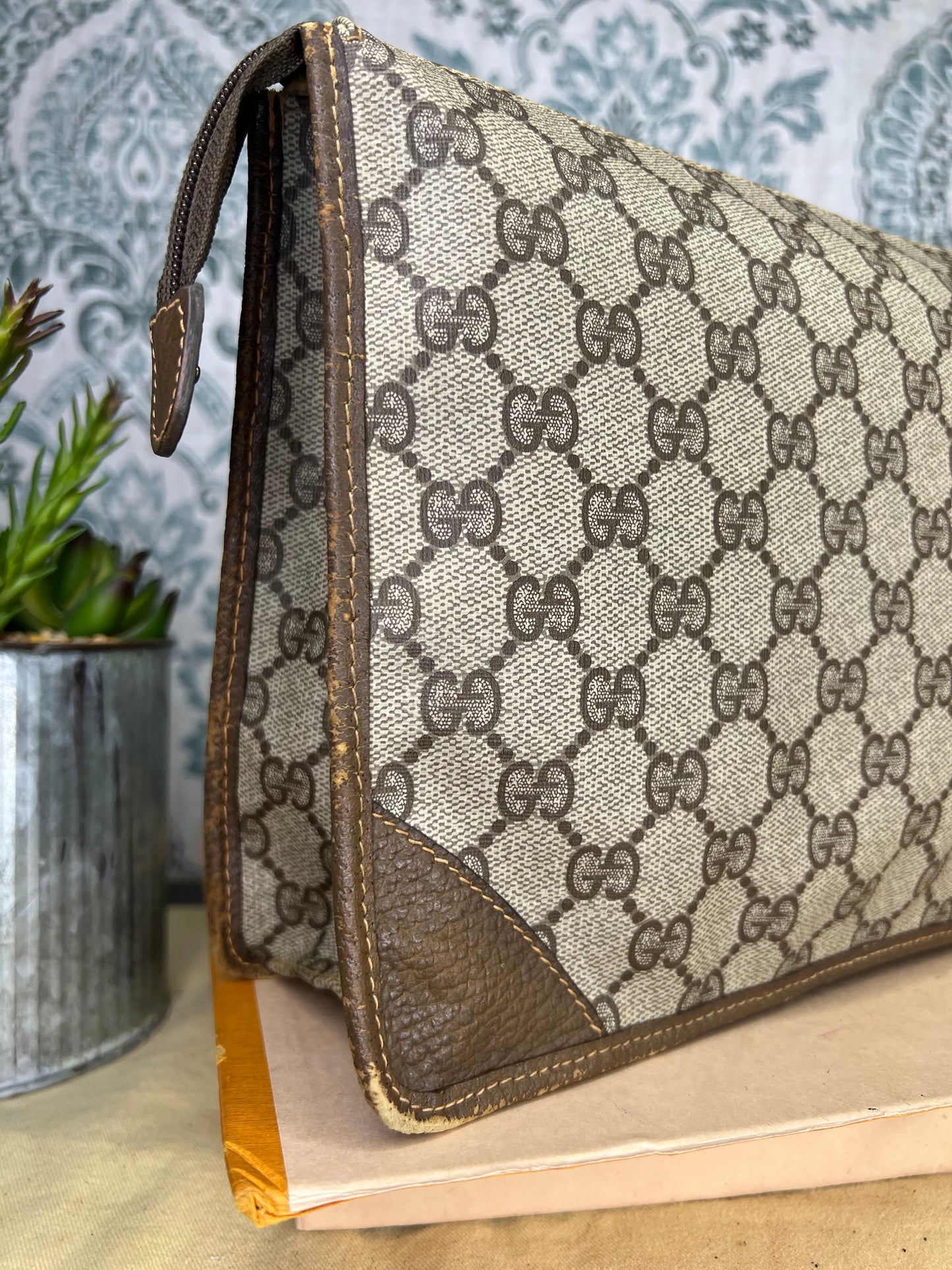 Gucci Brown Vintage Clutch