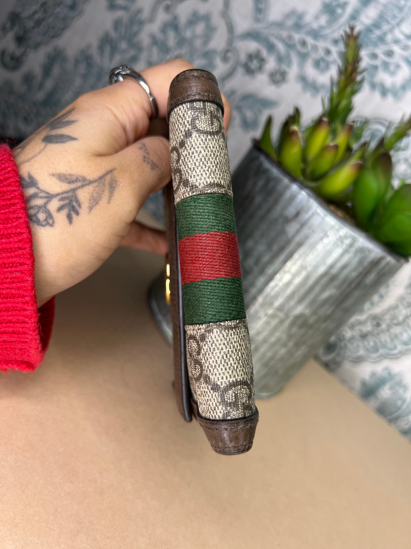 Gucci Ophidia Sherry Line Compact Wallet