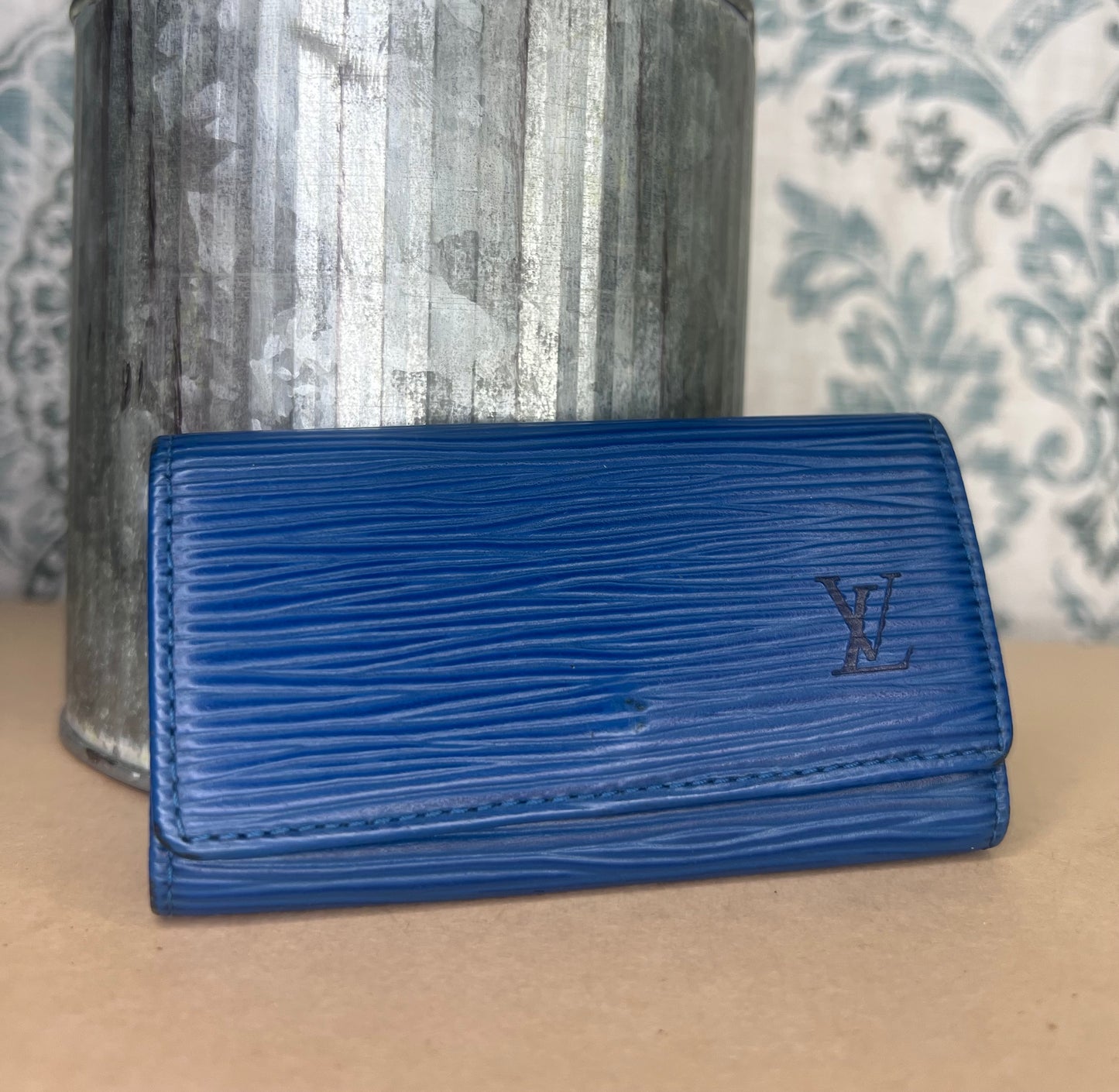 Louis Vuitton Epi Blue 4 Key Holder #2