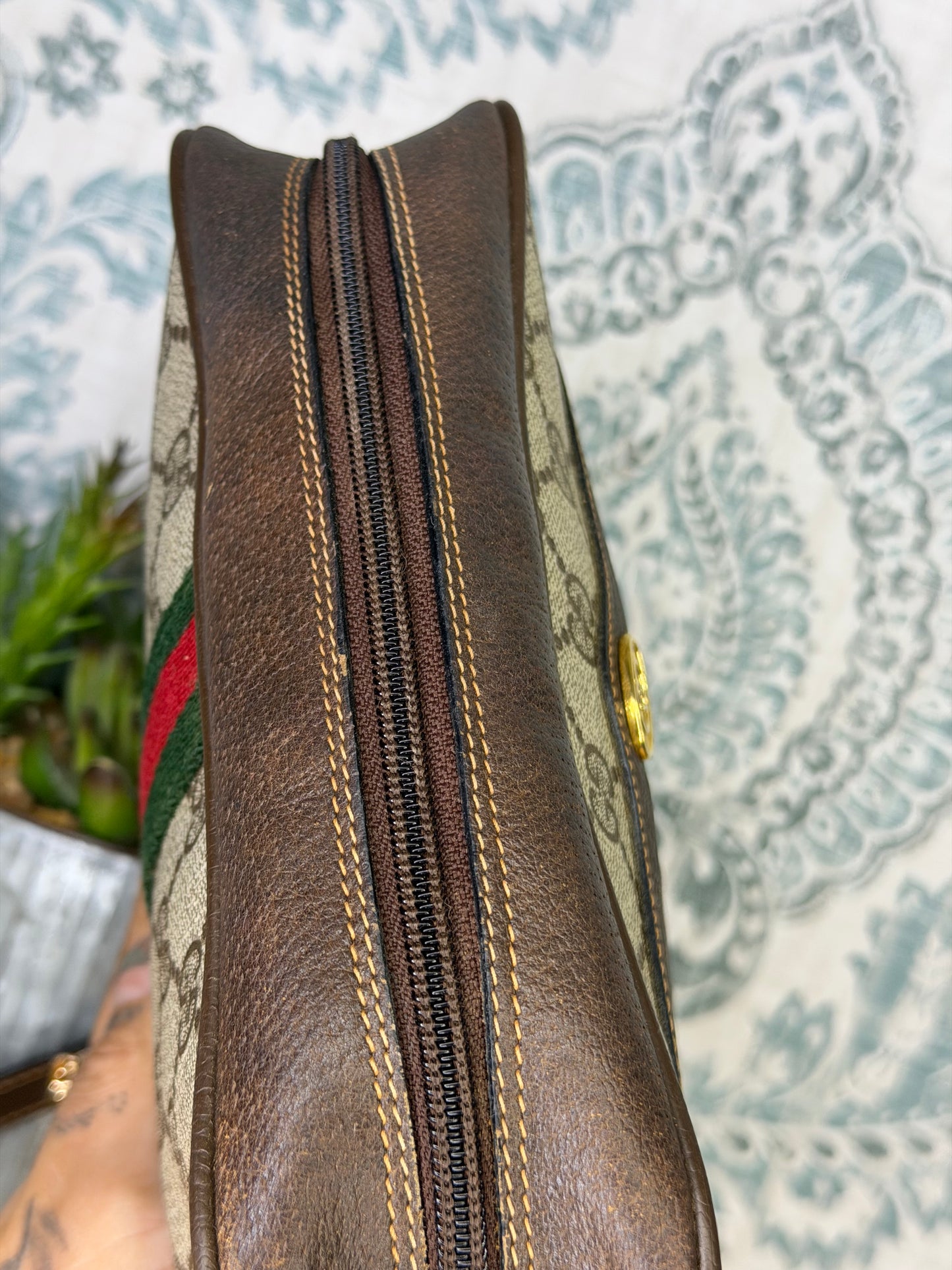 Gucci Vintage Supreme Sherry Line Purse
