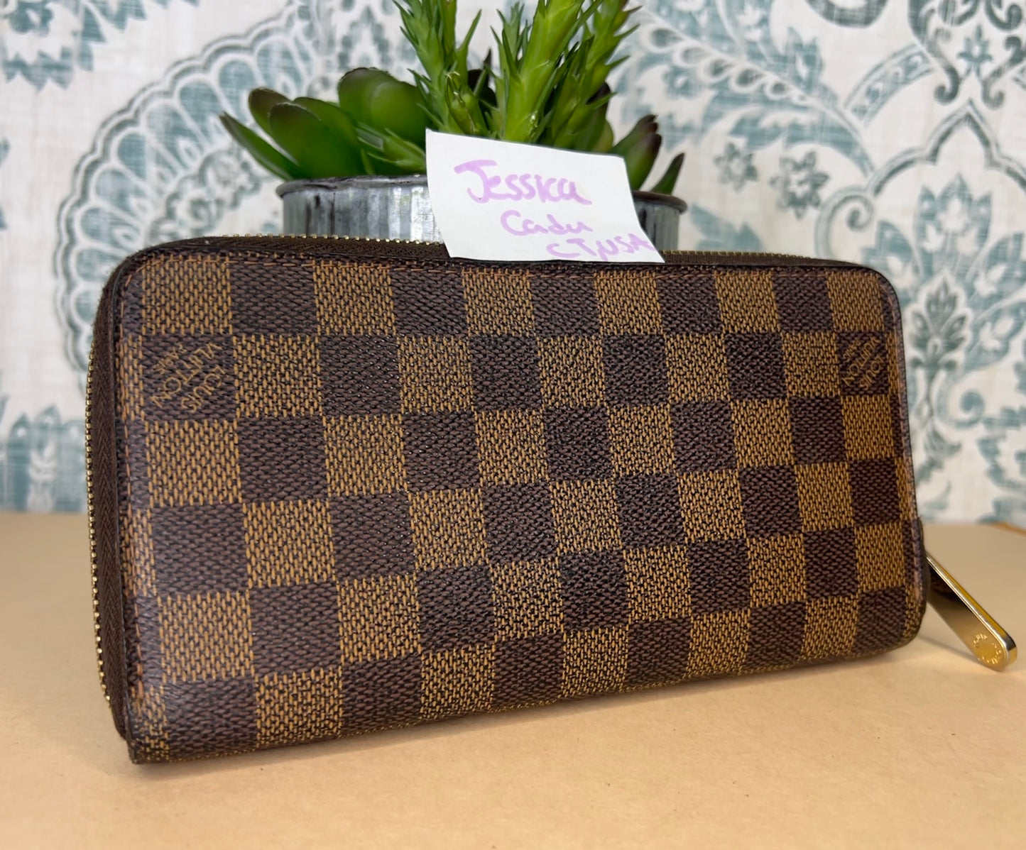 Louis Vuitton Damier Ebene Zippy Wallet