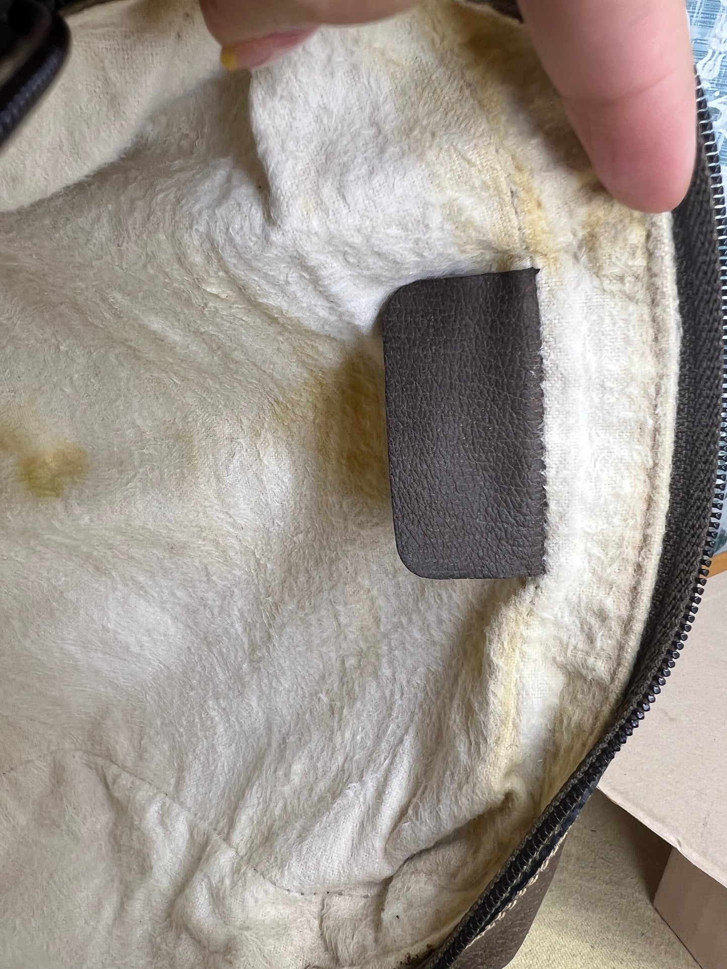 Gucci Supreme Brown Sherry Line Pouch