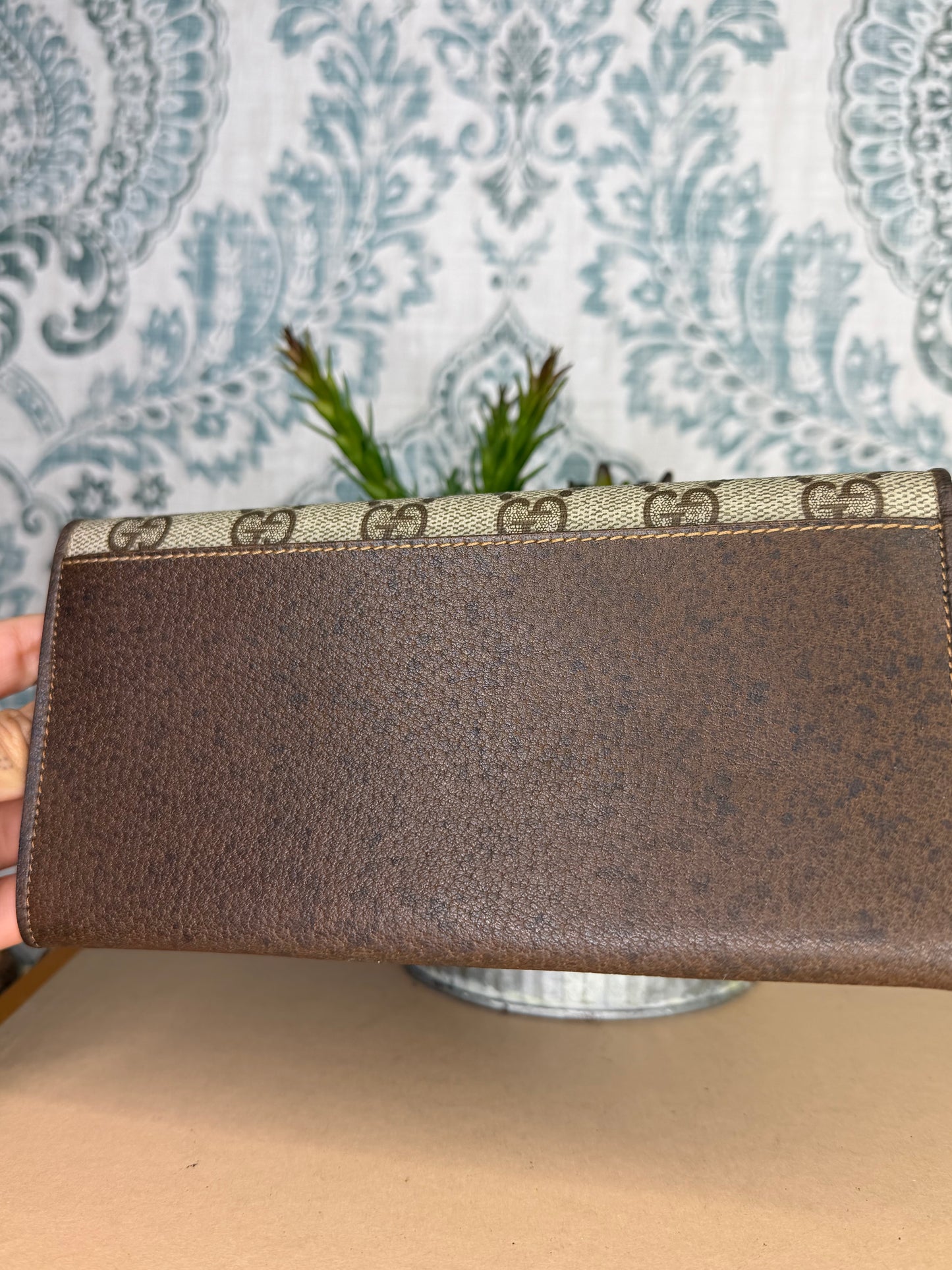 Gucci Canvas Vintage Supreme Long Wallet