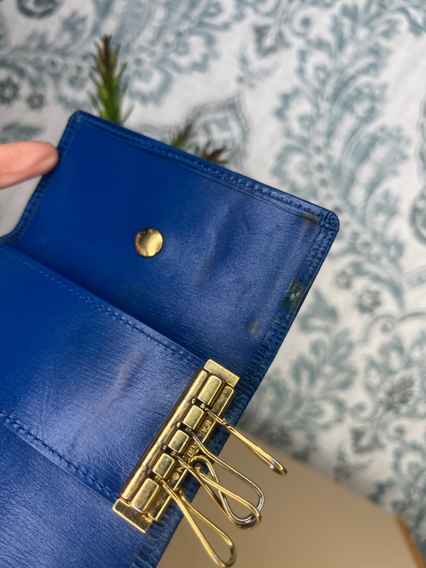 Louis Vuitton Epi Blue 4 Key Holder #2