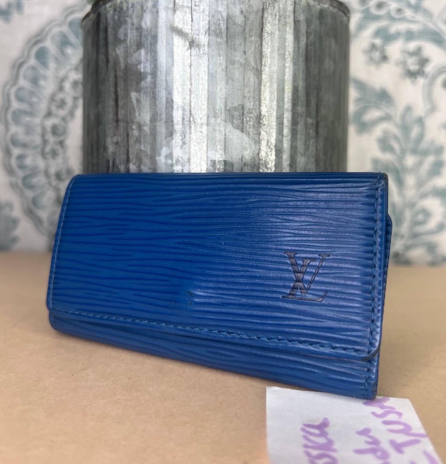 Louis Vuitton Epi Blue 4 Key Holder #2