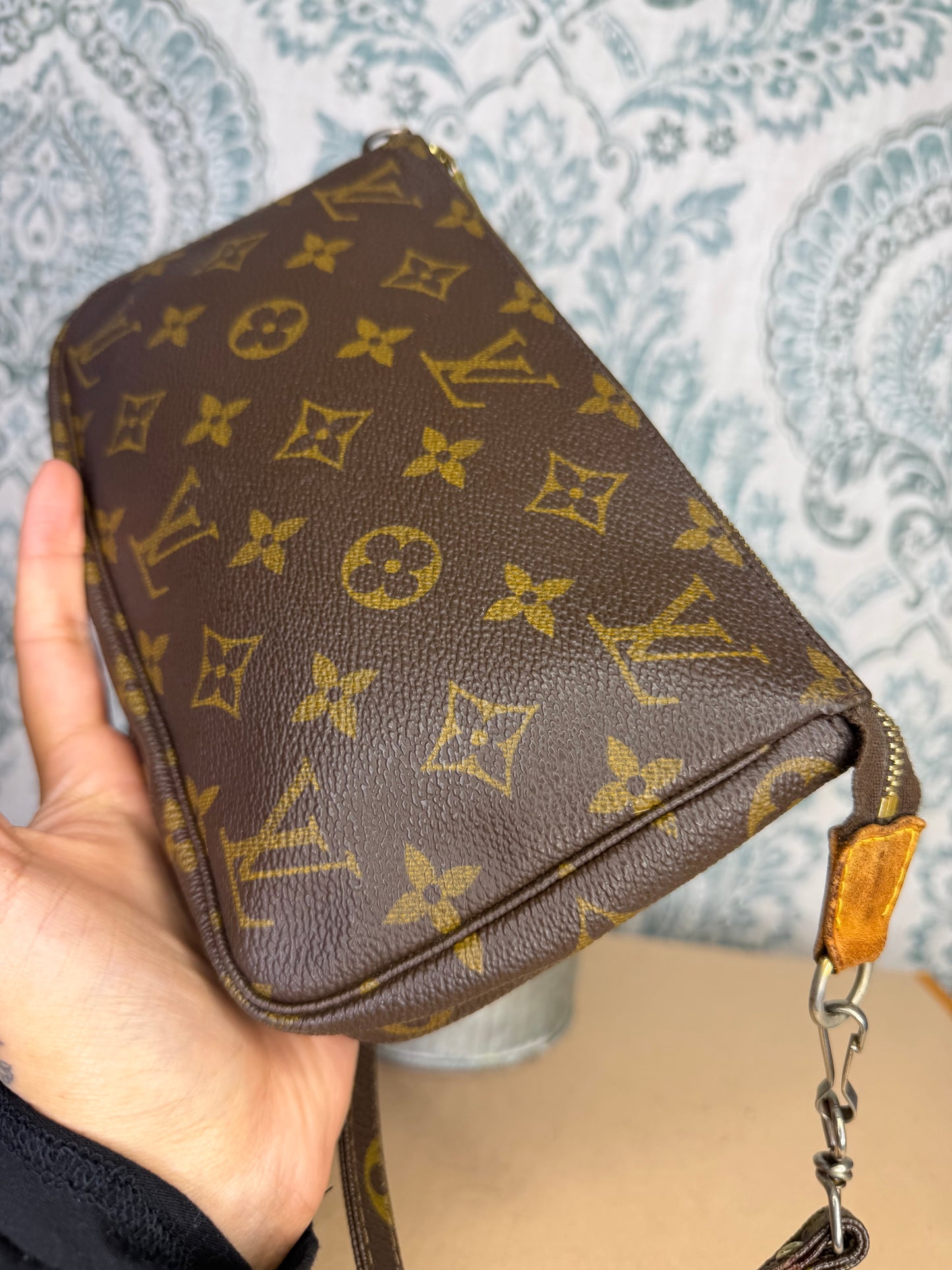 Louis Vuitton Pochette Accessories with Monogram Strap #1