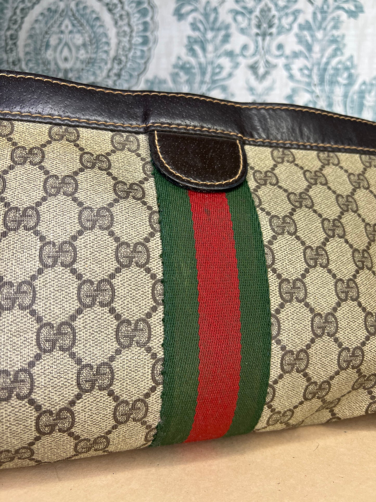 Gucci Parfum Supreme Brown Sherry Line Clutch