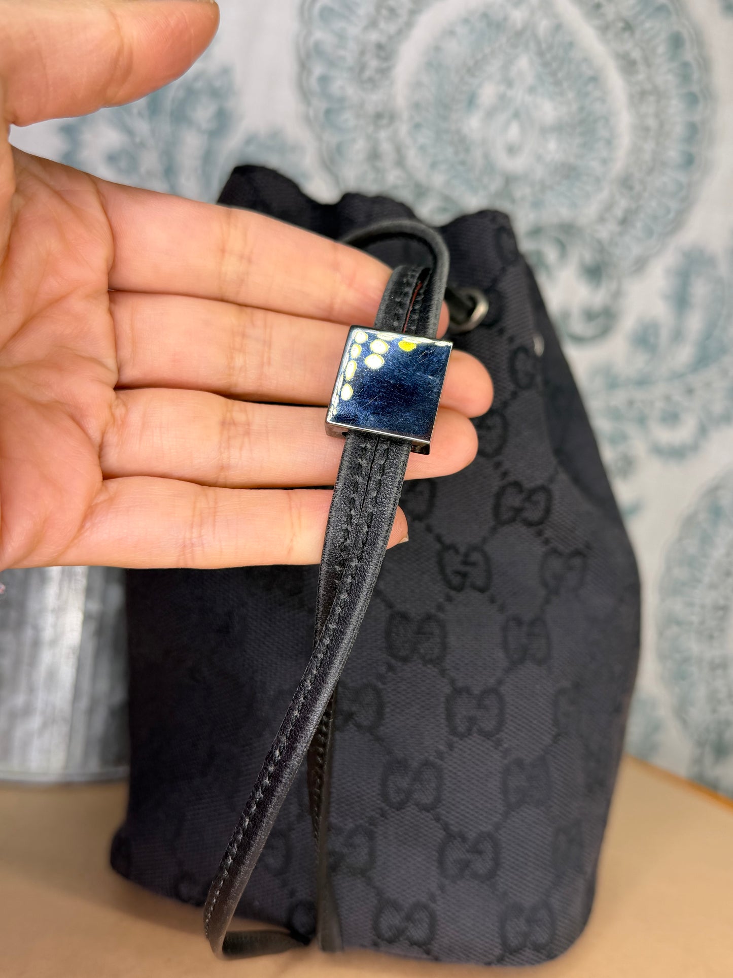 Gucci Black Drawstring Pouch