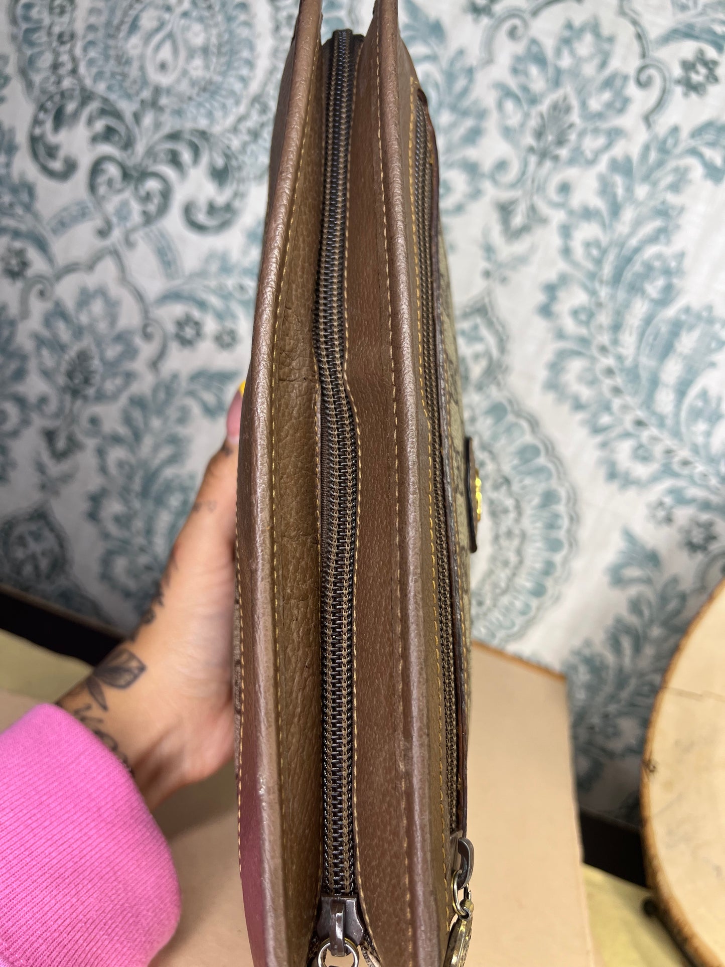 Gucci Vintage Brown Clutch