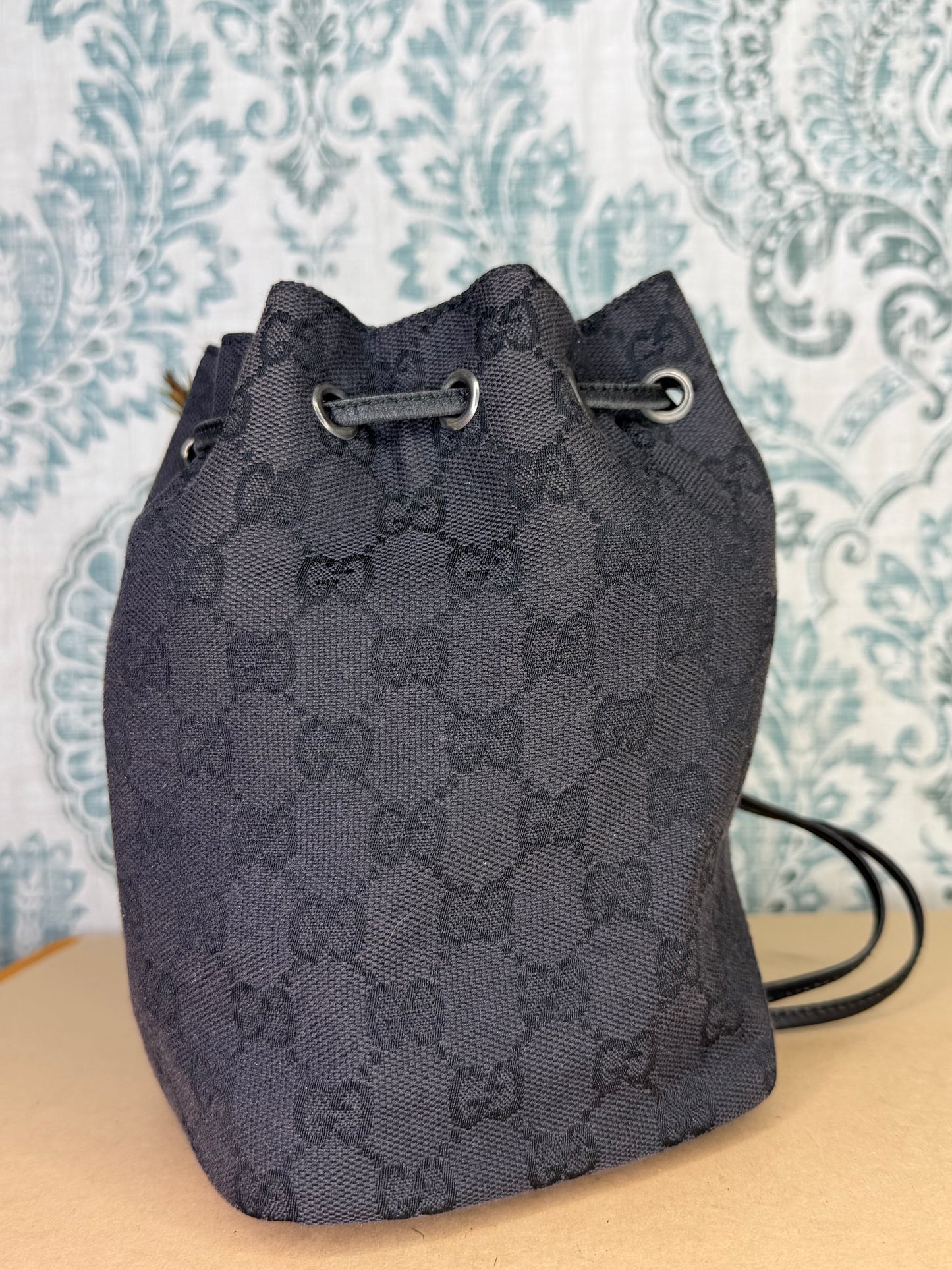 Gucci Black Drawstring Pouch
