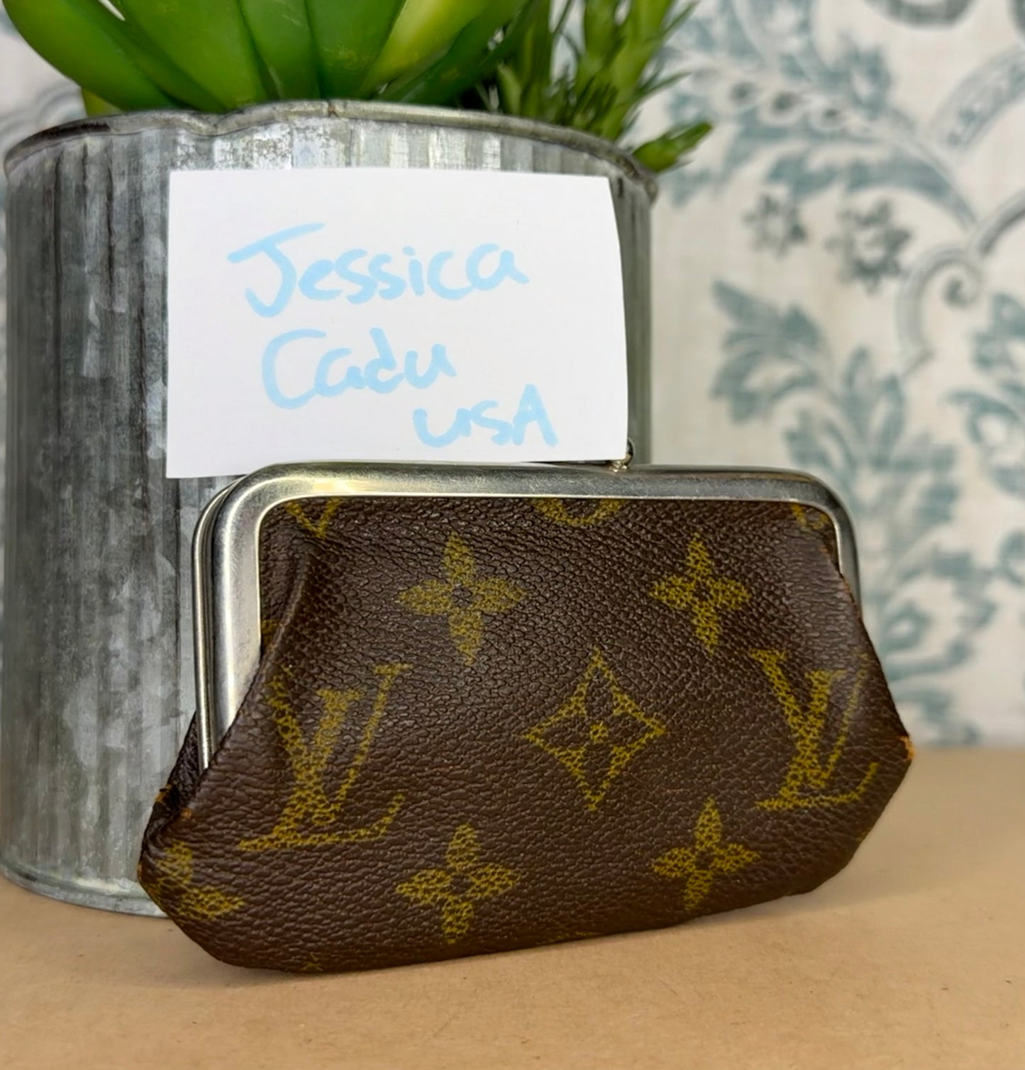 Louis Vuitton Saks Fifth Ave Kisslock Coin Purse