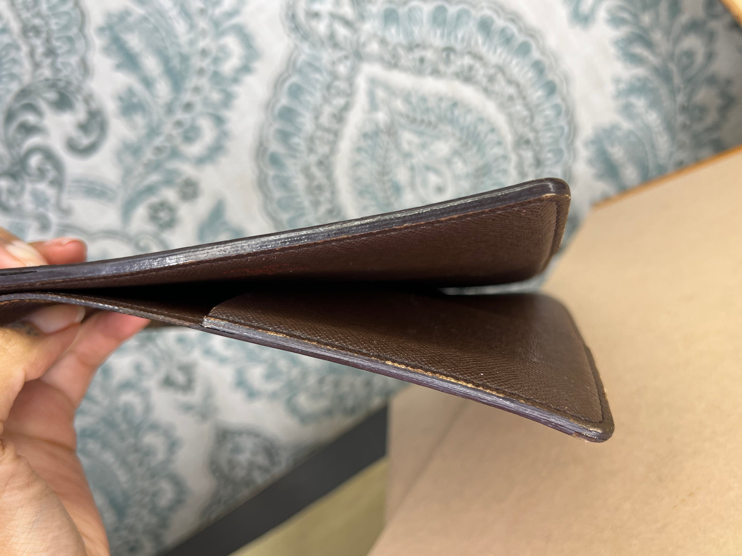 Louis Vuitton Damier Ebene Desk Agenda Cover