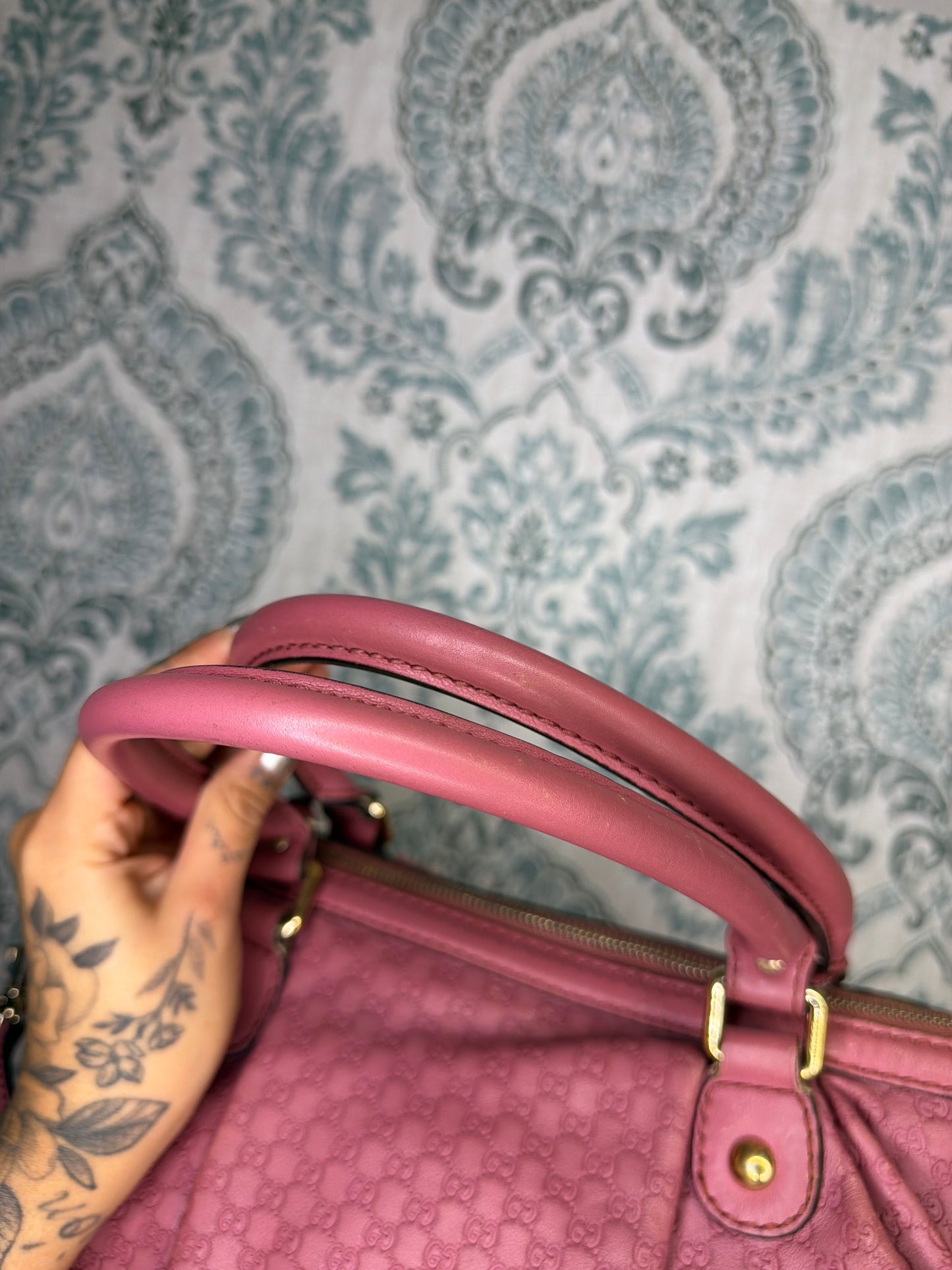 Gucci Pink Micro Guccissima Medium Sukey