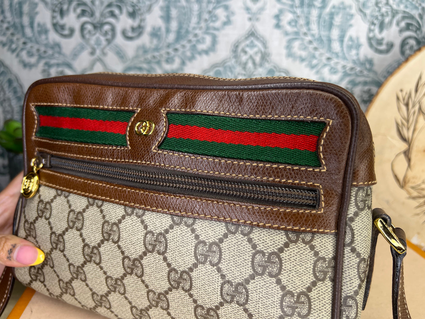 GG Vintage Supreme Sherry Line Crossbody