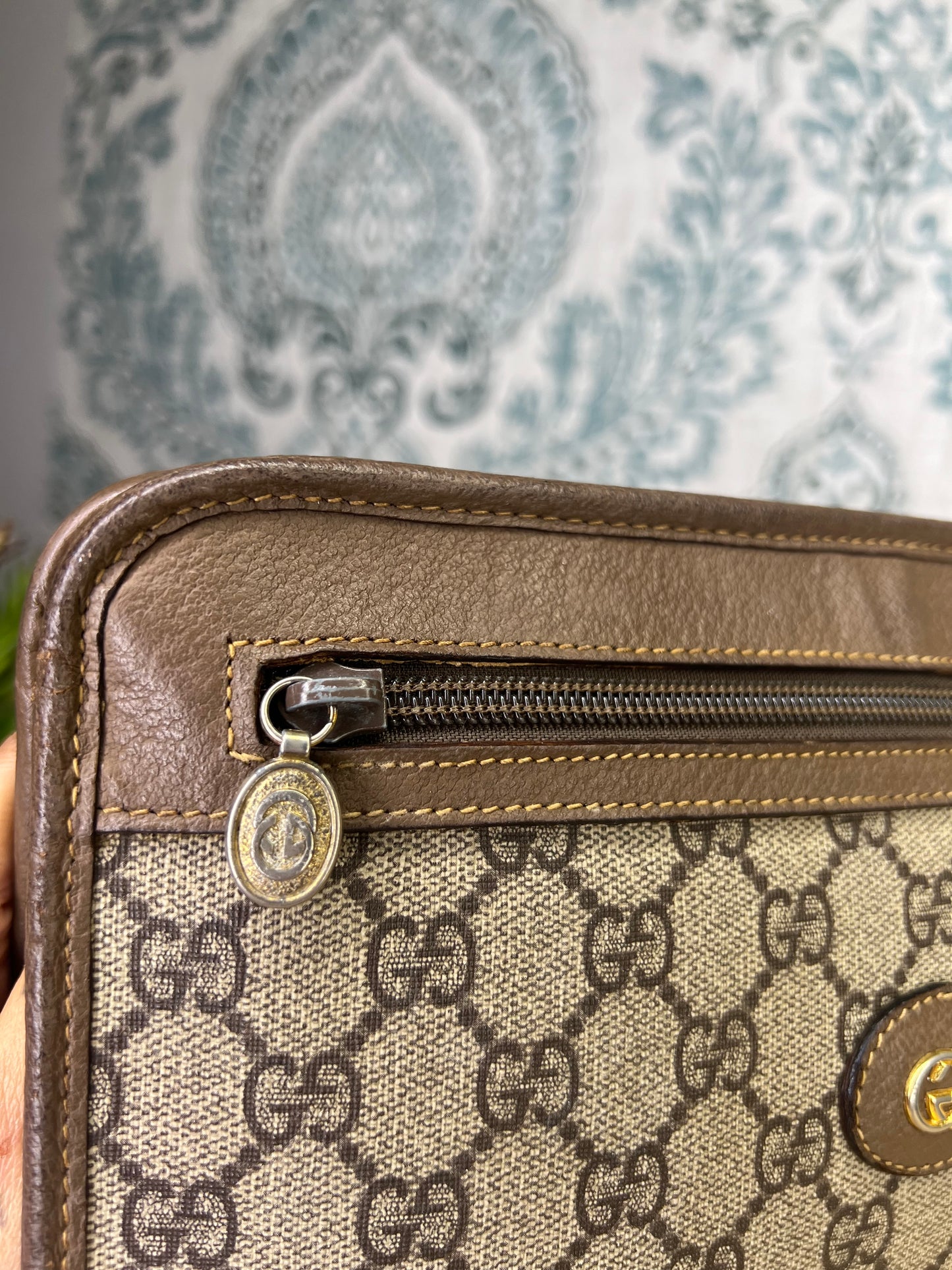 Gucci Vintage Brown Clutch