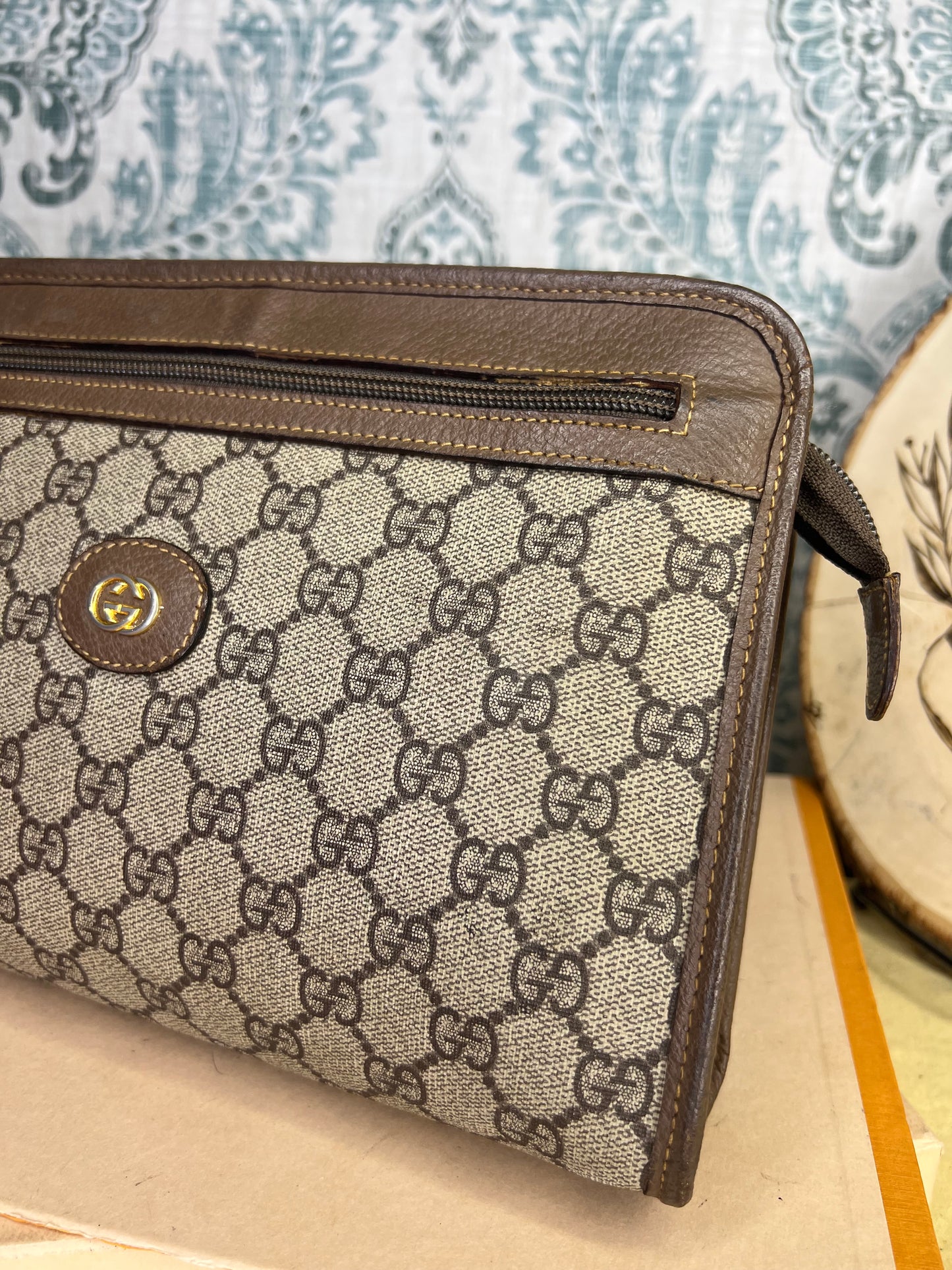 Gucci Vintage Brown Clutch