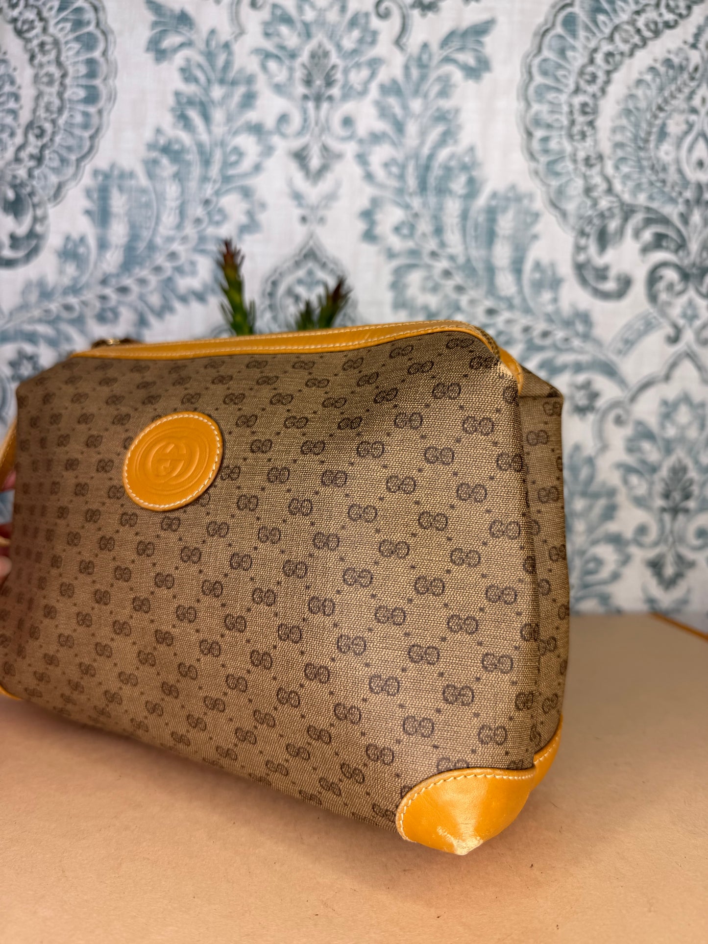 Gucci Micro GG Tan Clutch