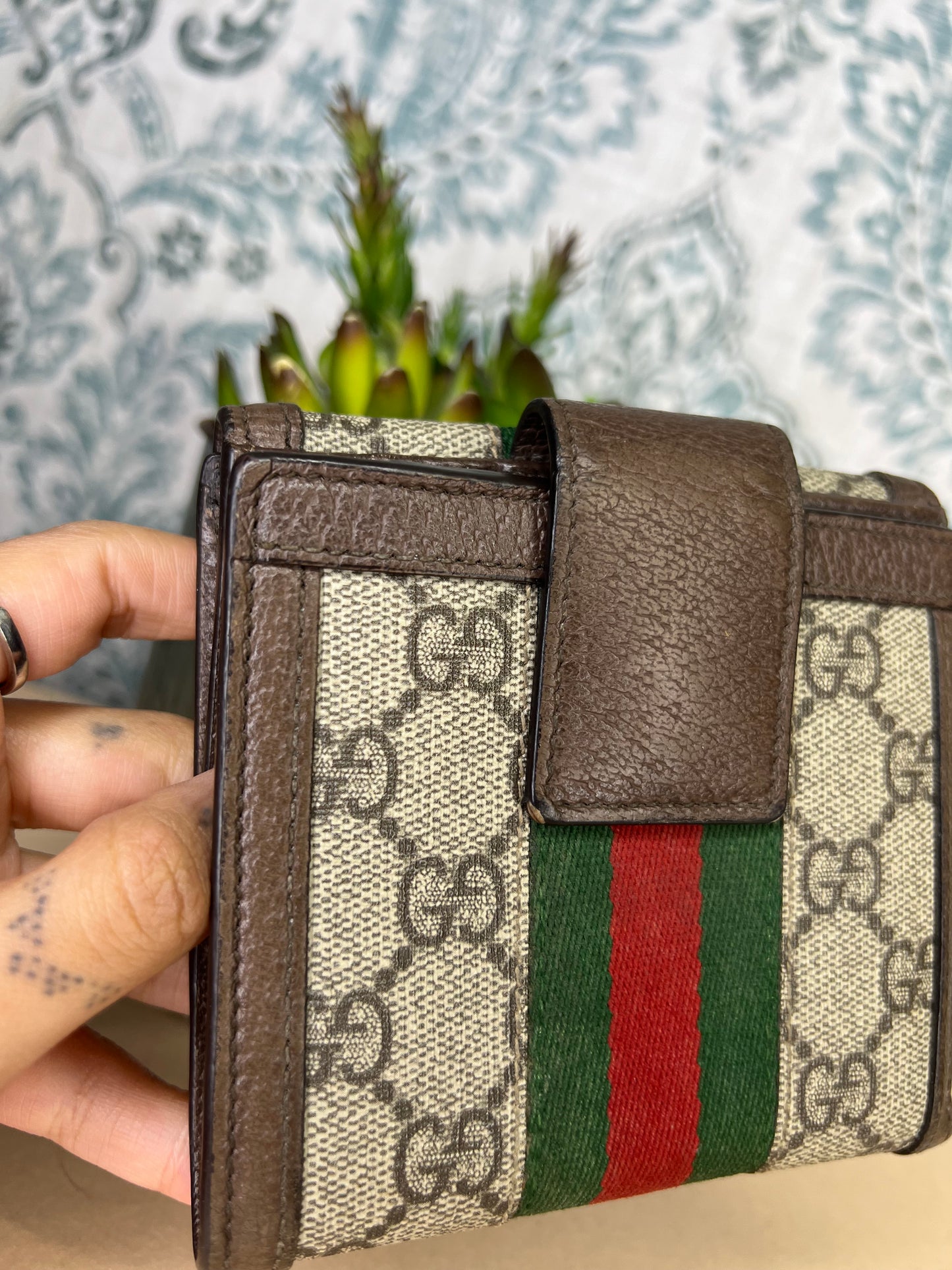 Gucci Ophidia Sherry Line Compact Wallet