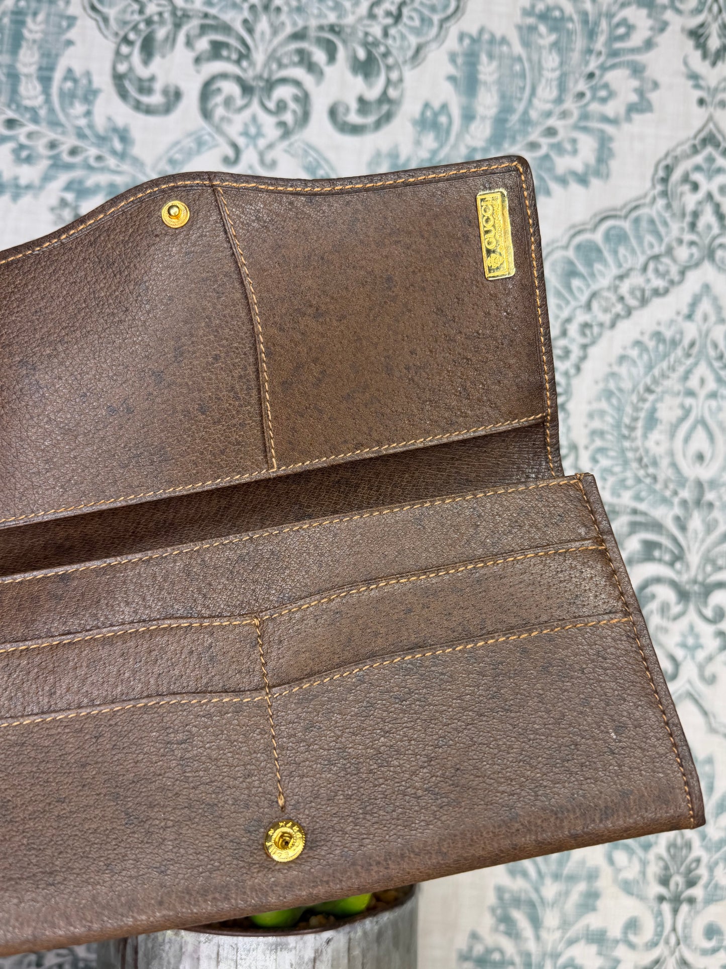 Gucci Canvas Vintage Supreme Long Wallet