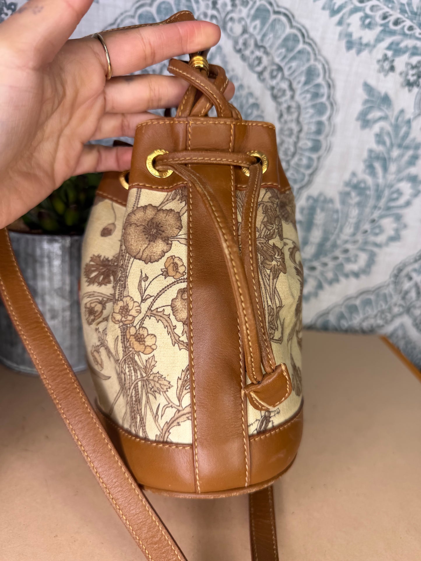 Gucci Floral Bucket Bag