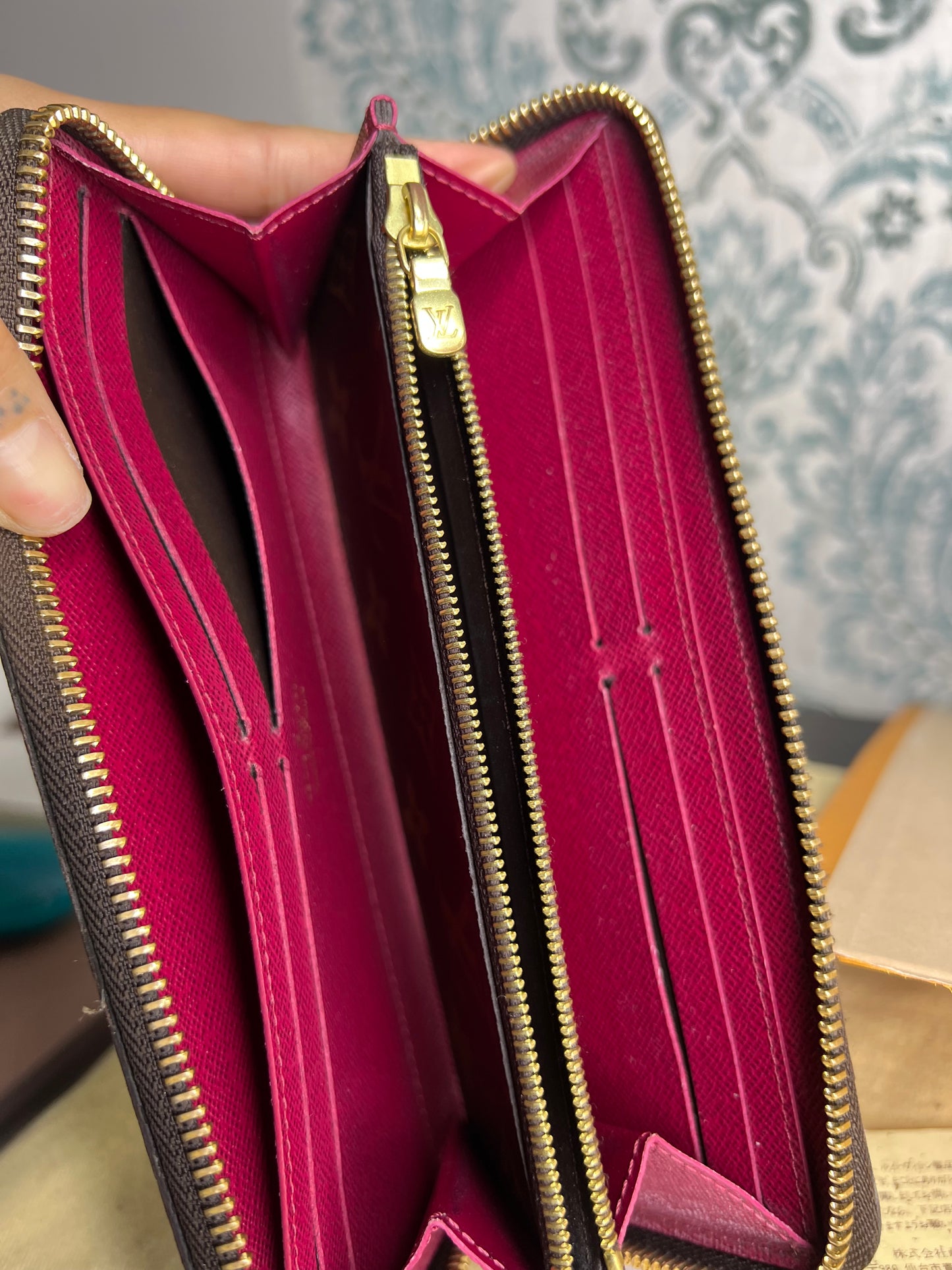 Louis Vuitton Clemence Fuschia Wallet