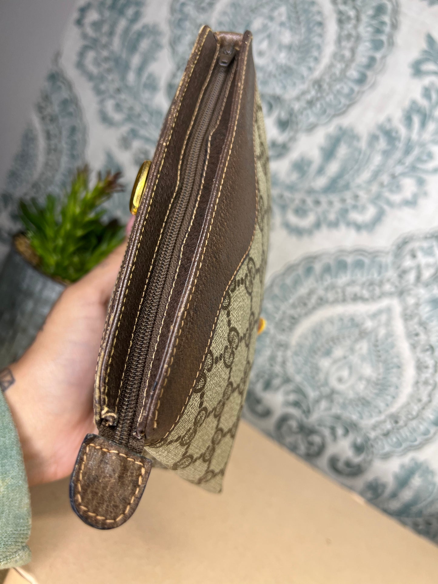 Gucci Brown Vintage Small Pouch