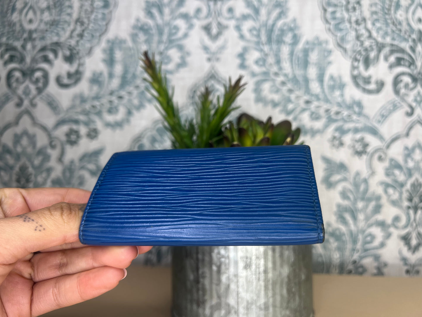 Louis Vuitton Epi Blue 4 Key Holder #2