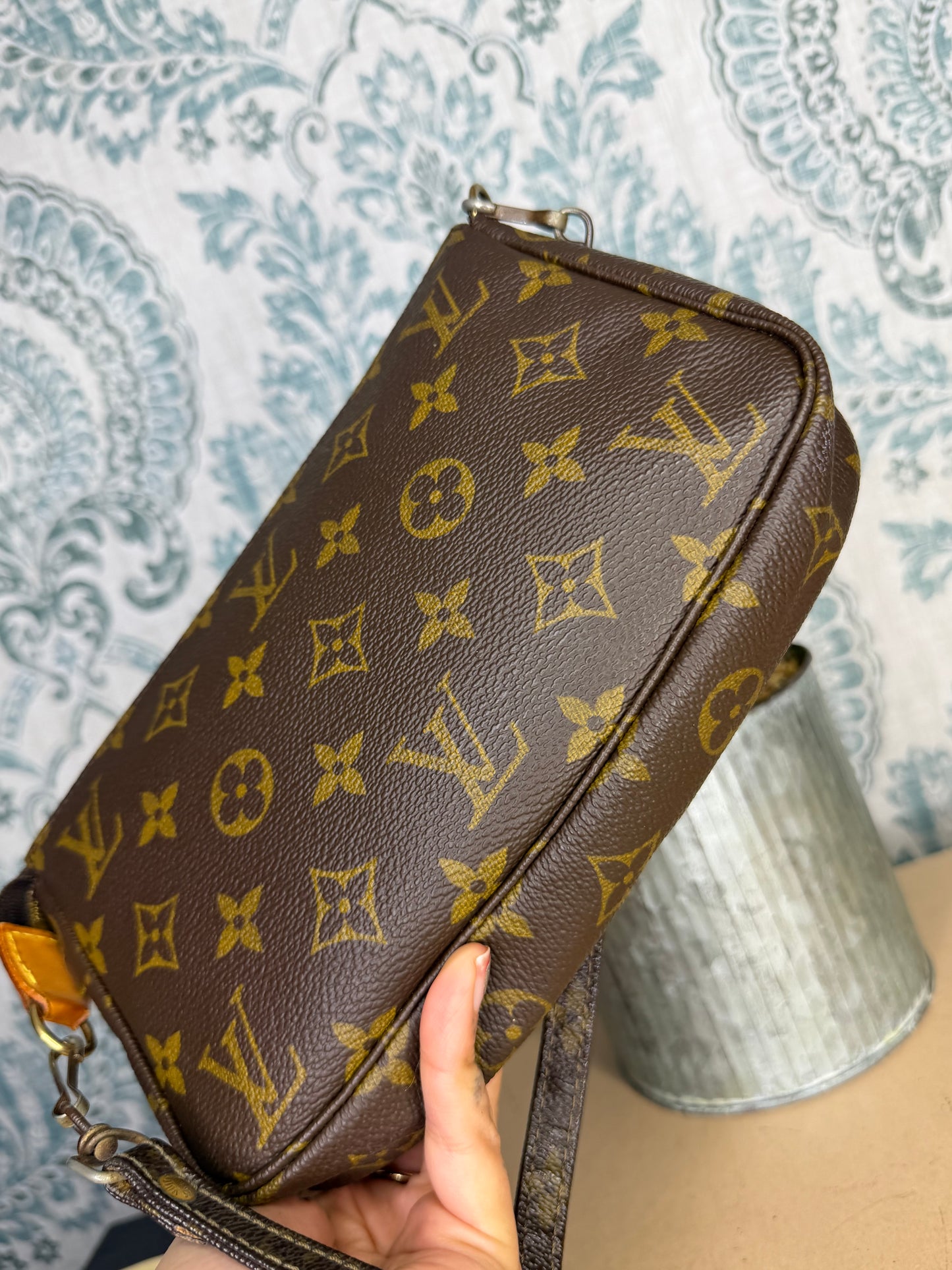 Louis Vuitton Pochette Accessories with Monogram Strap #2