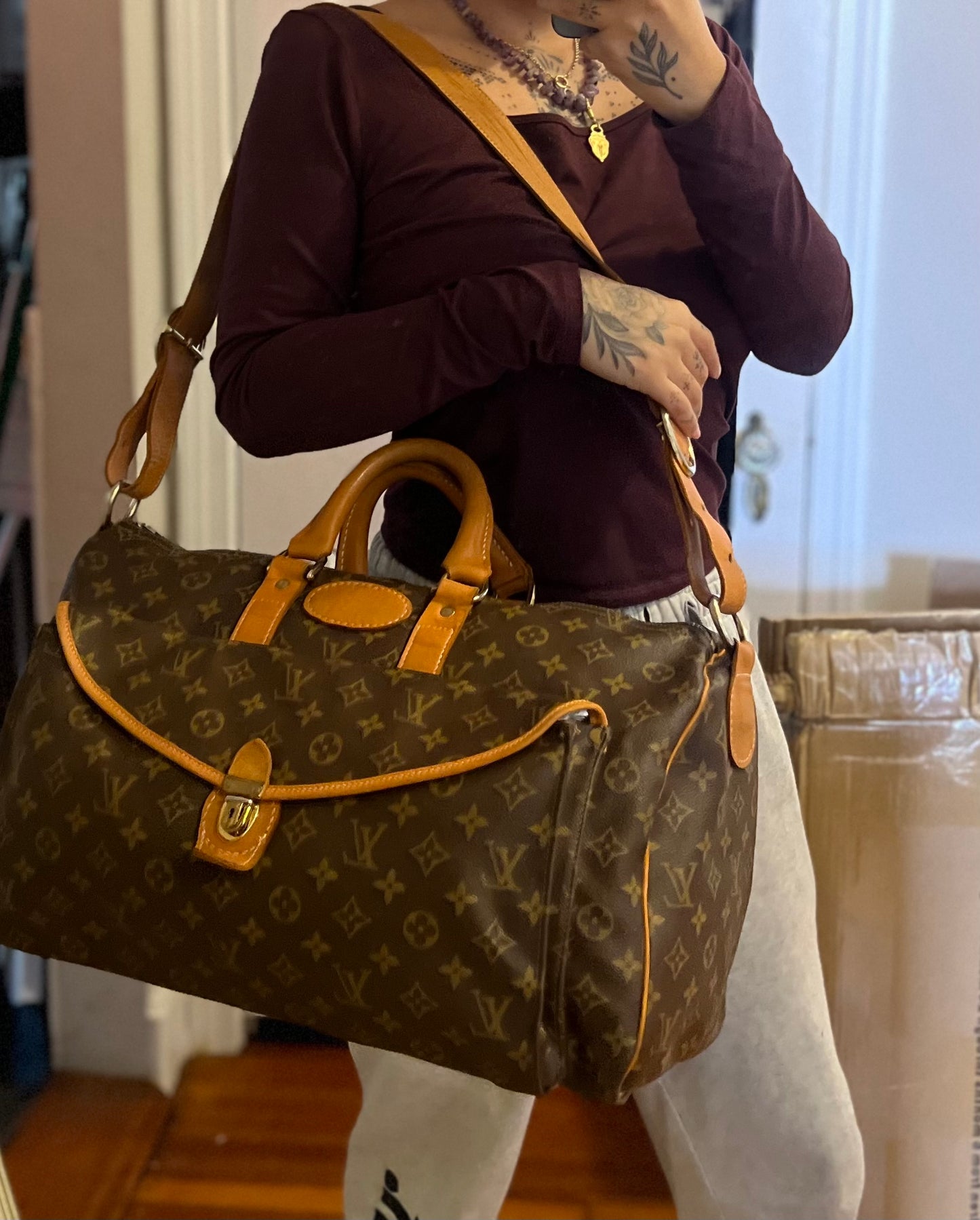 Louis Vuitton French Company Keepall 45 Bandouliere