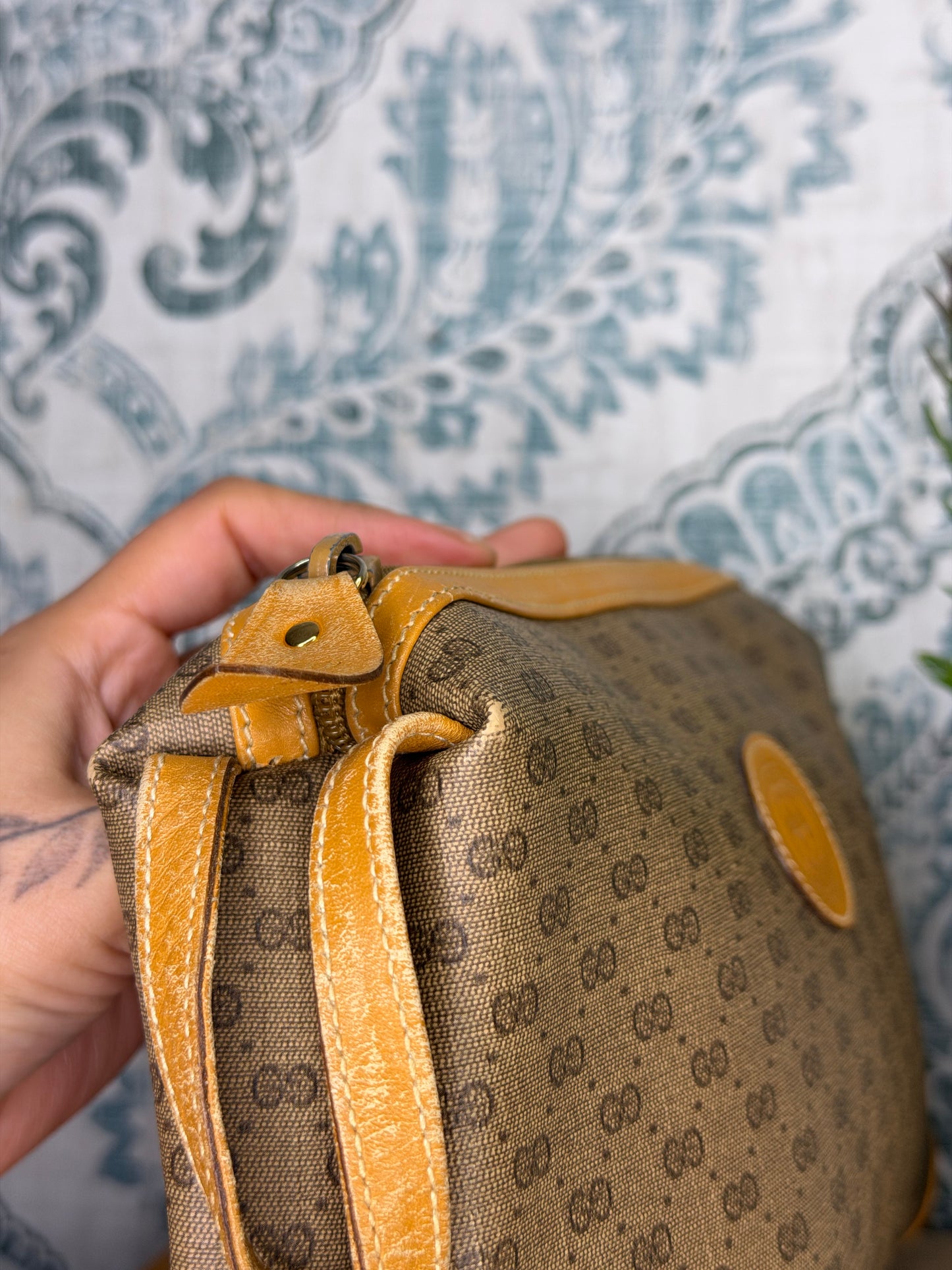 Gucci Micro GG Tan Clutch