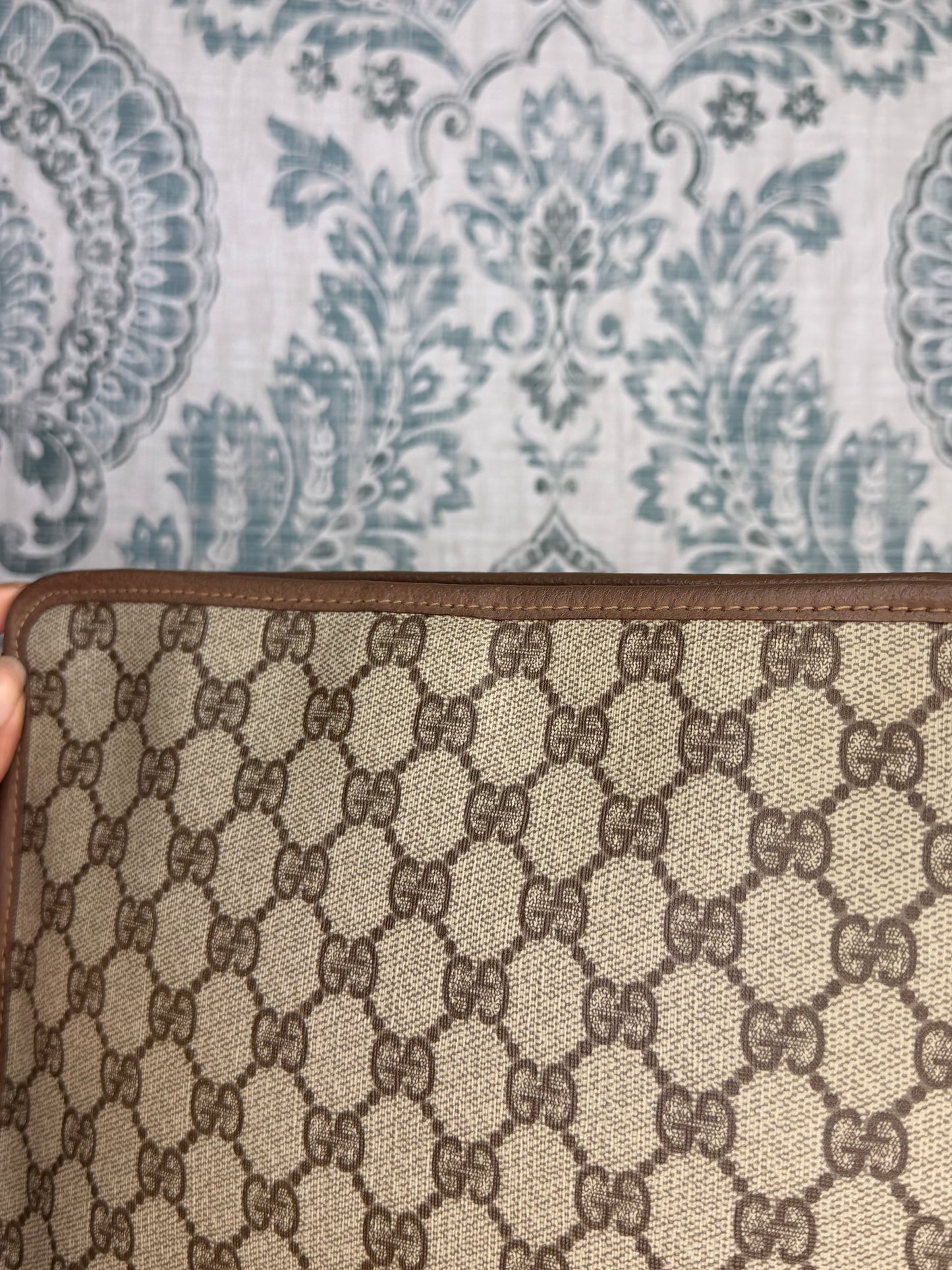 Gucci Supreme Brown Clutch