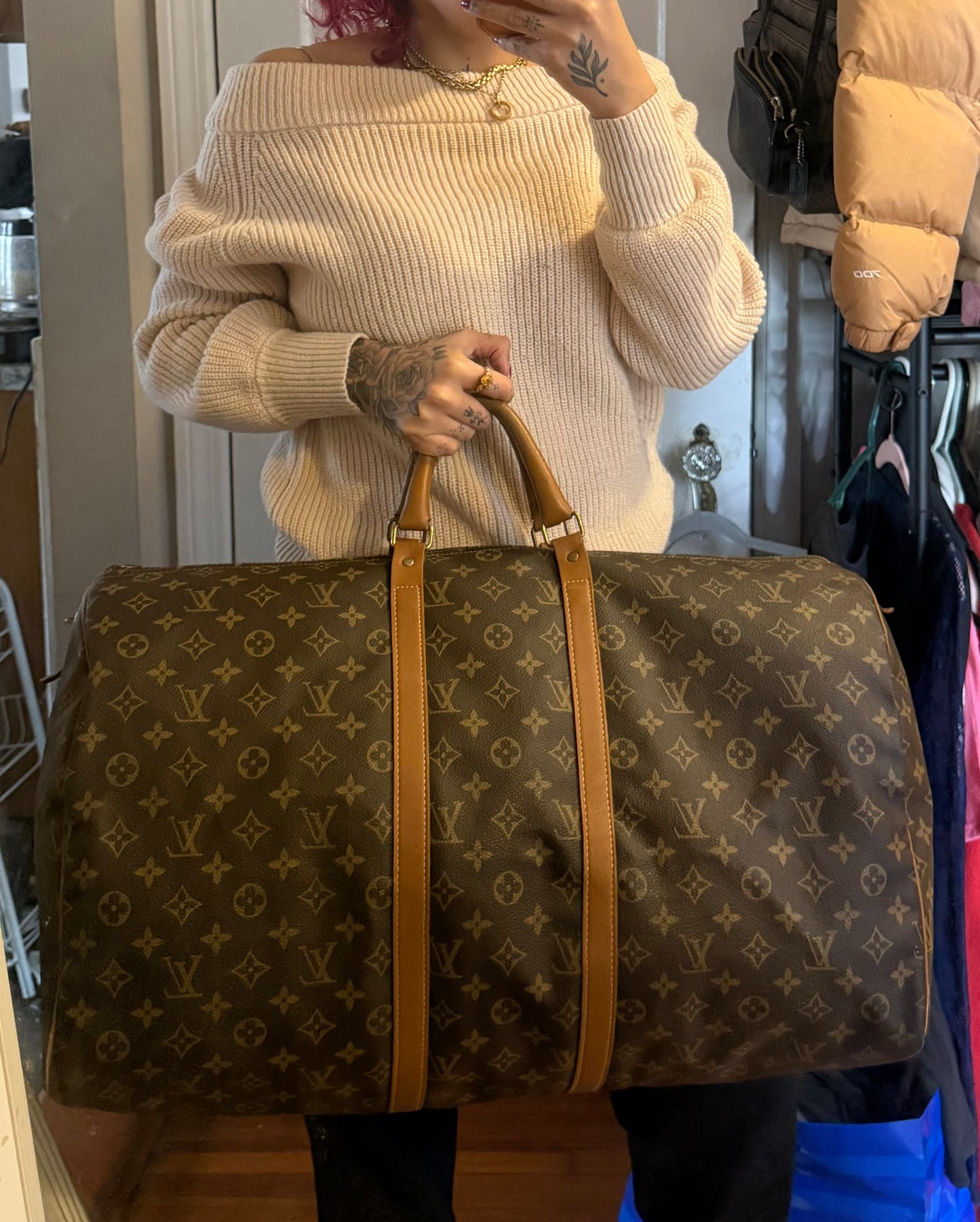 Louis Vuitton French Company Keepall 55