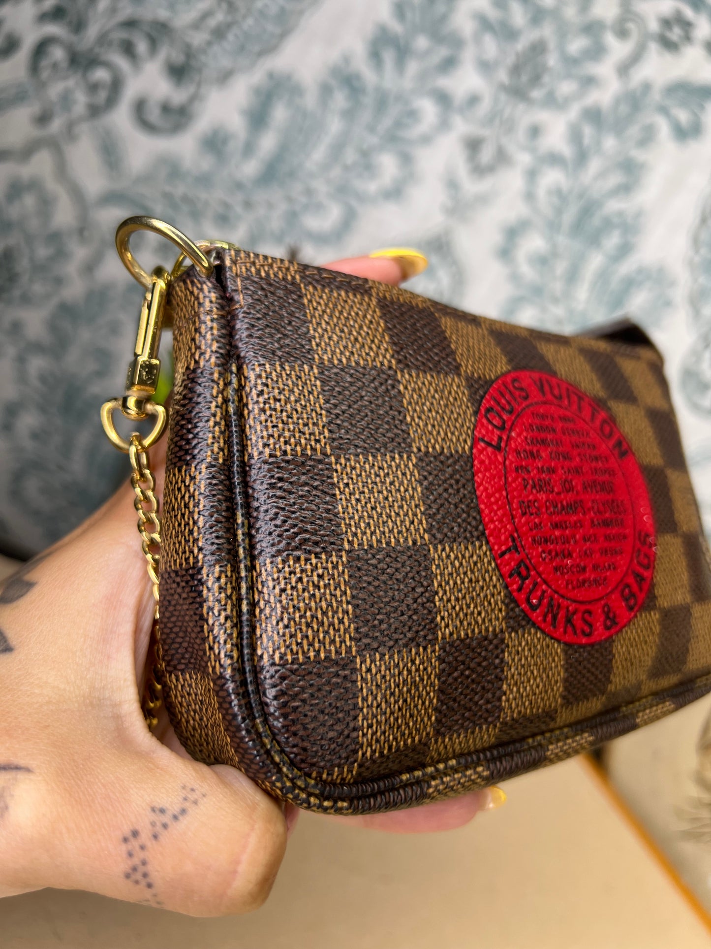 Louis Vuitton Damier Ebene Trunks & Bags Mini Pochette